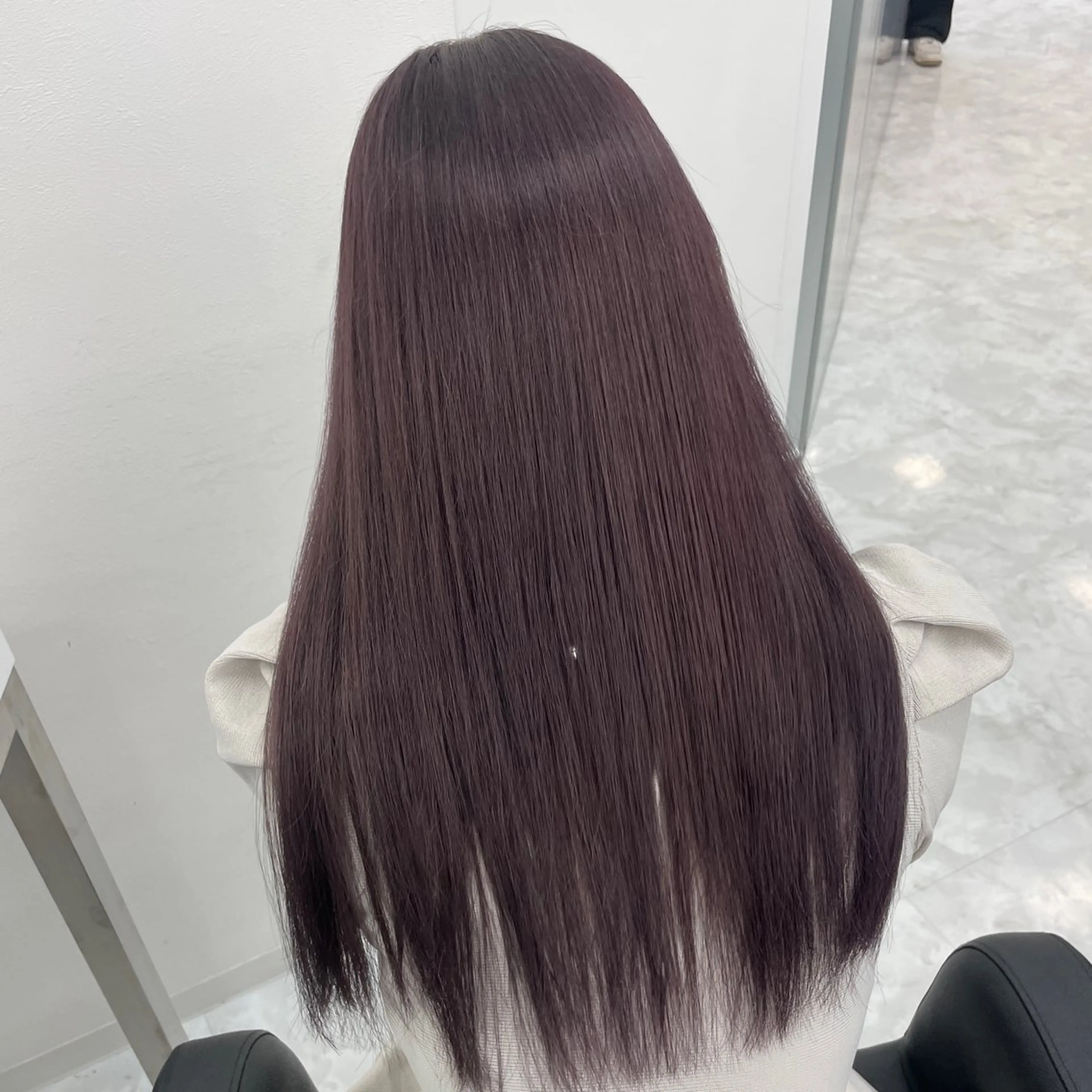 セミロング カット ヘアカラー トリートメント MOE 福岡韓国ヘア✧︎のヘアスタイル