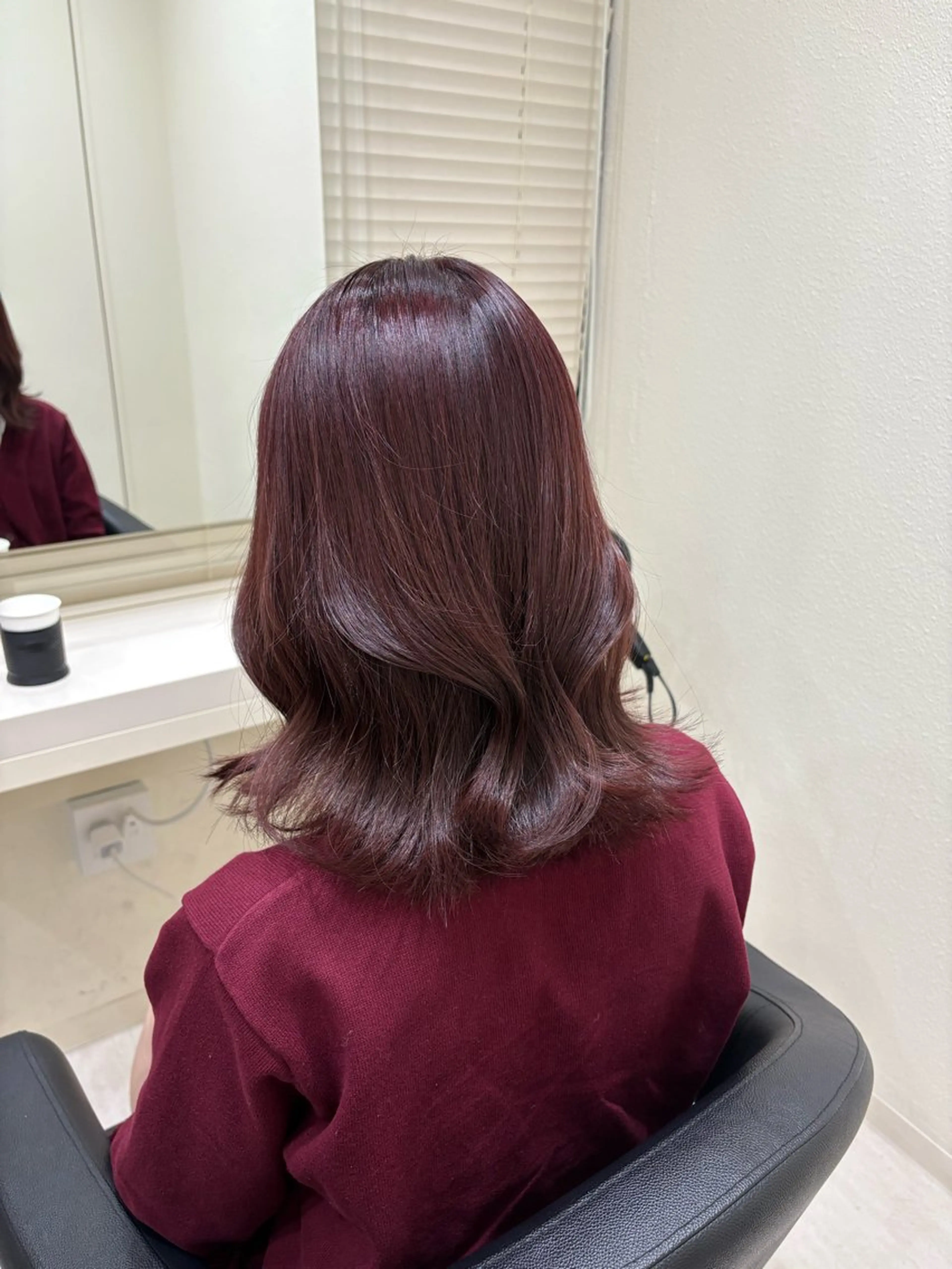 ミディアム カラー ヘアカラー 💟RINNA 艶カラー💟のヘアスタイル