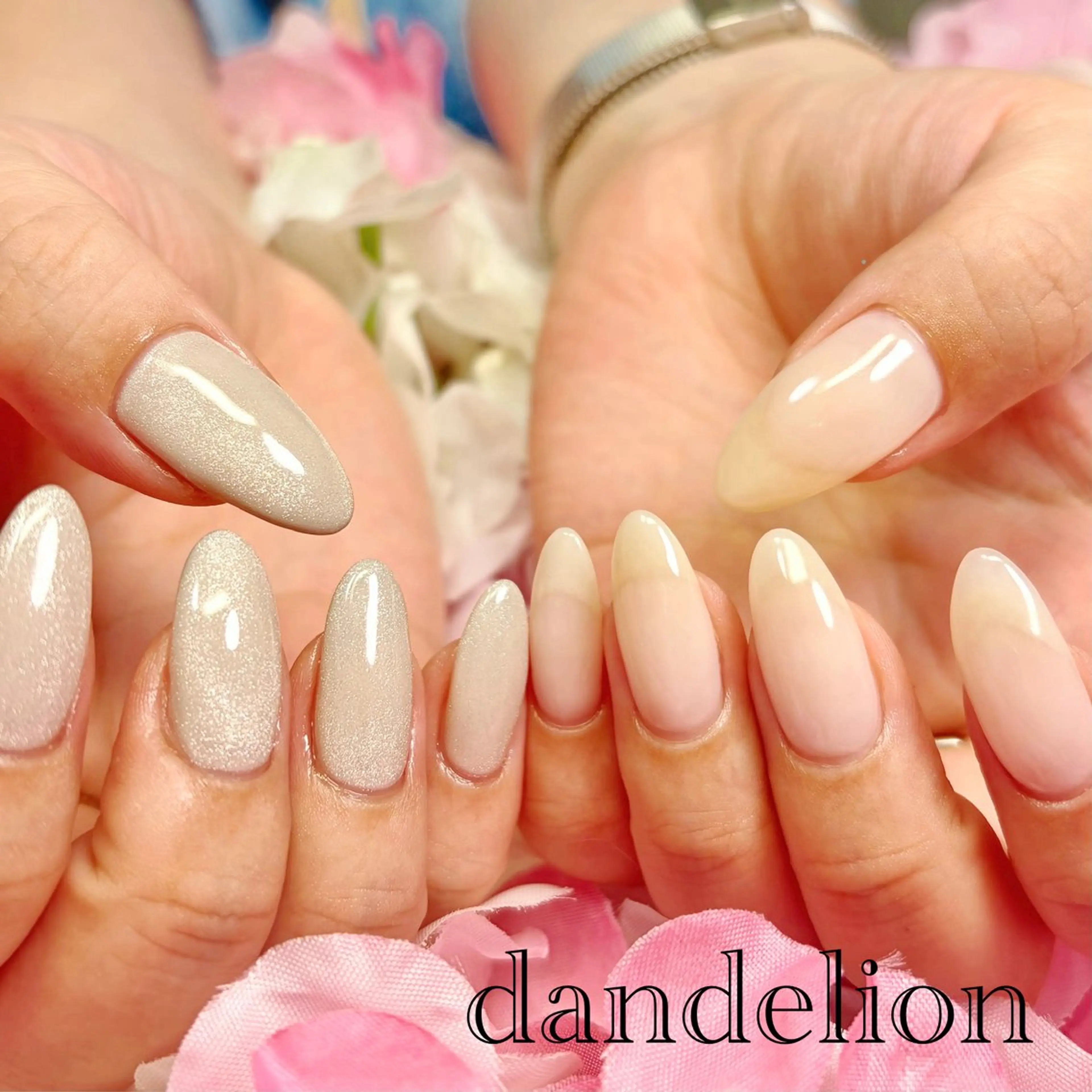 ネイル ハンドネイル ハンドケア dandelion ダンデライオンのネイルデザイン