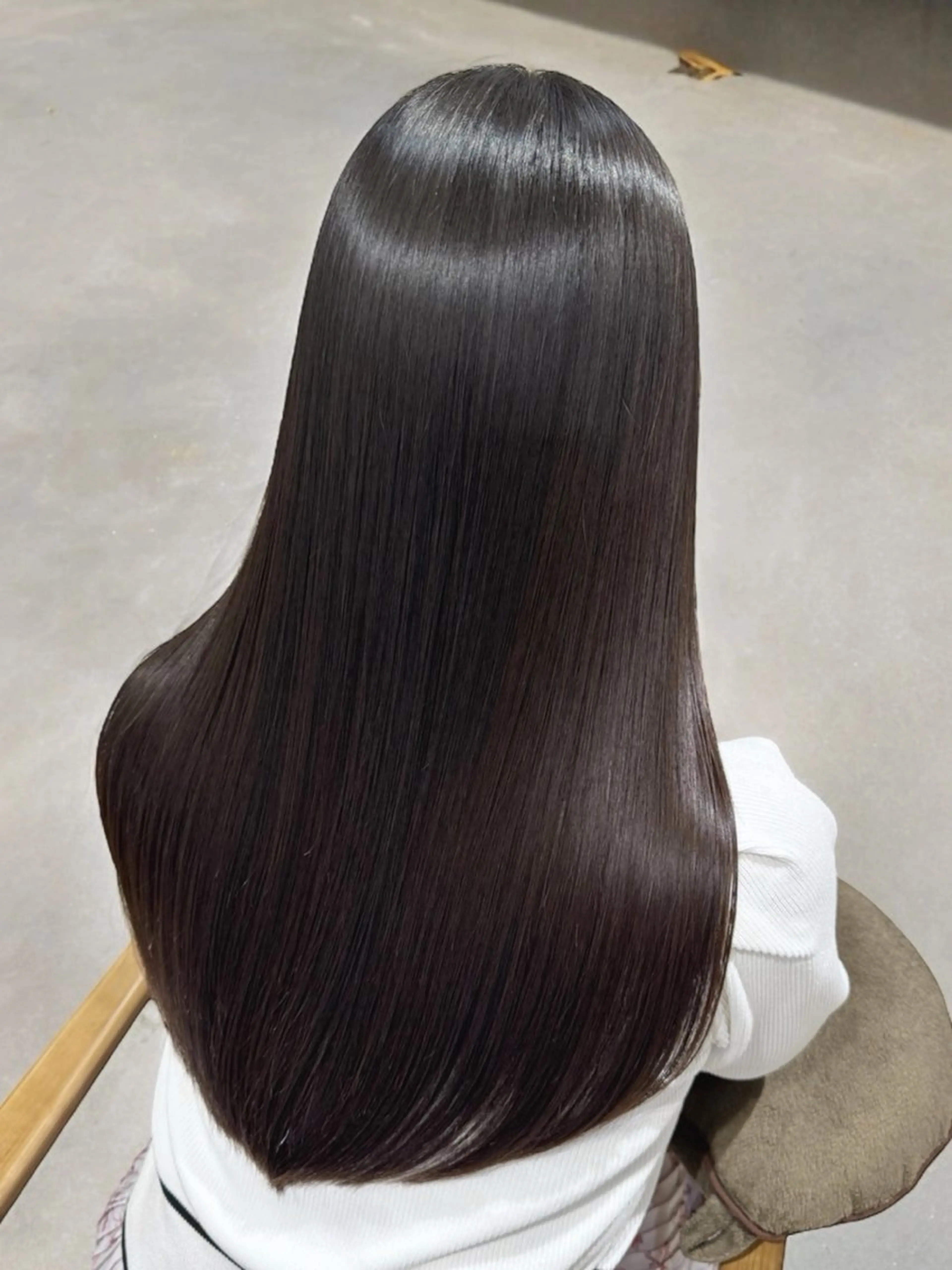 ロング 髪質改善 トリートメント 酸熱トリートメント 髪質改善メニュー 長井 美佐子のヘアスタイル