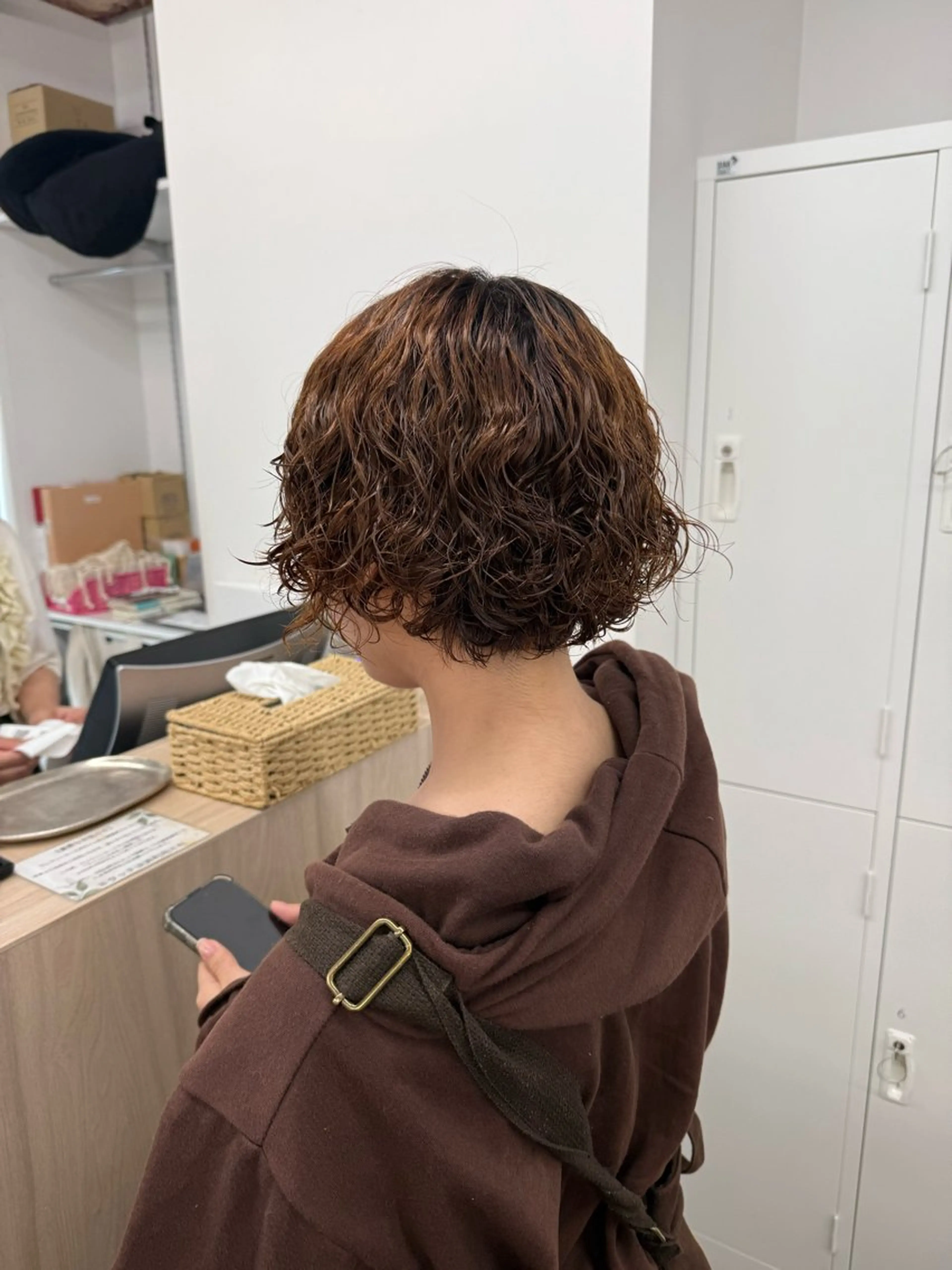 ショート カット パーマ トリートメント miwa/ボブパーマ /モードボブのヘアスタイル