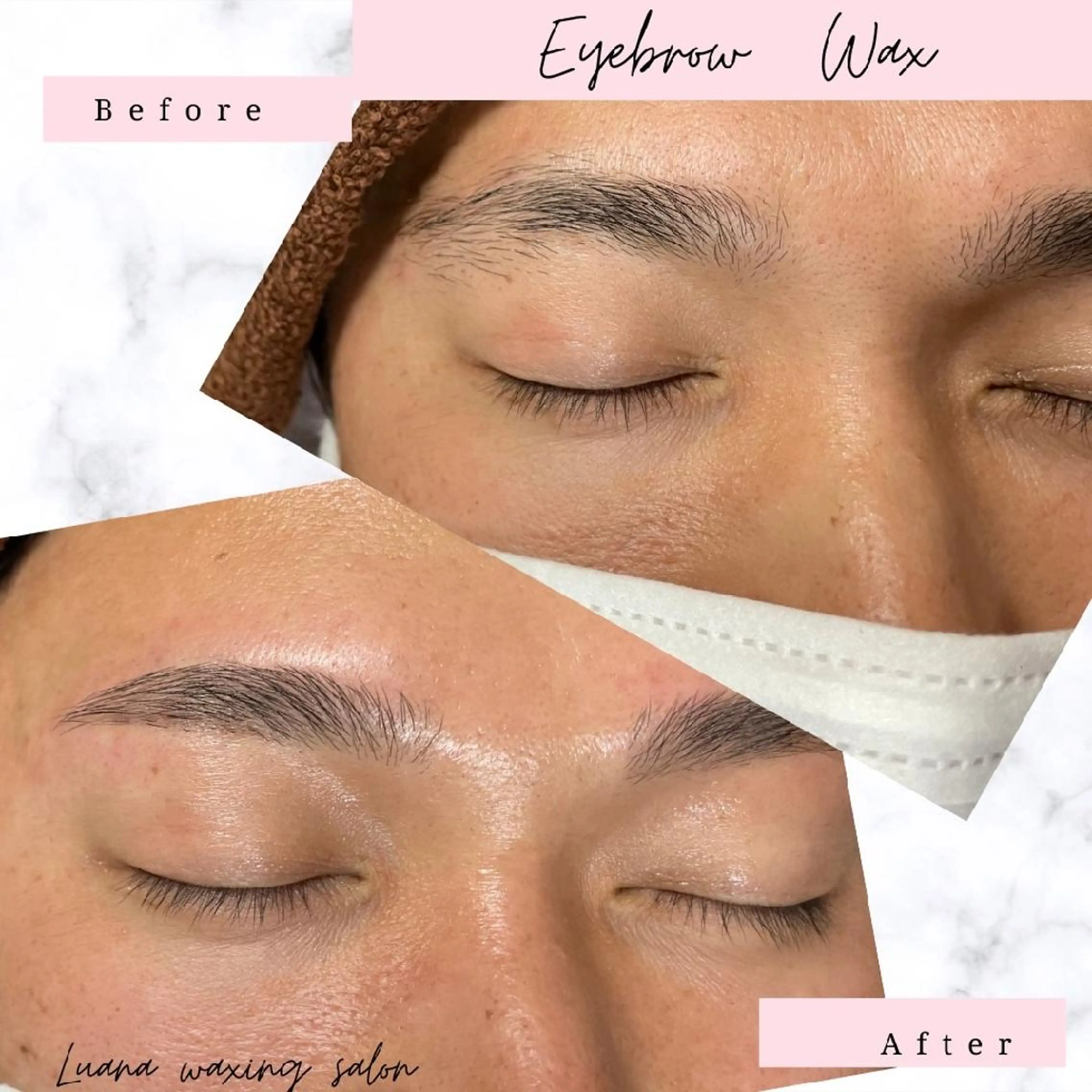 アイブロウ 眉毛ワックス脱毛 Luana wax 🐚根本のエステ・リラクイメージ