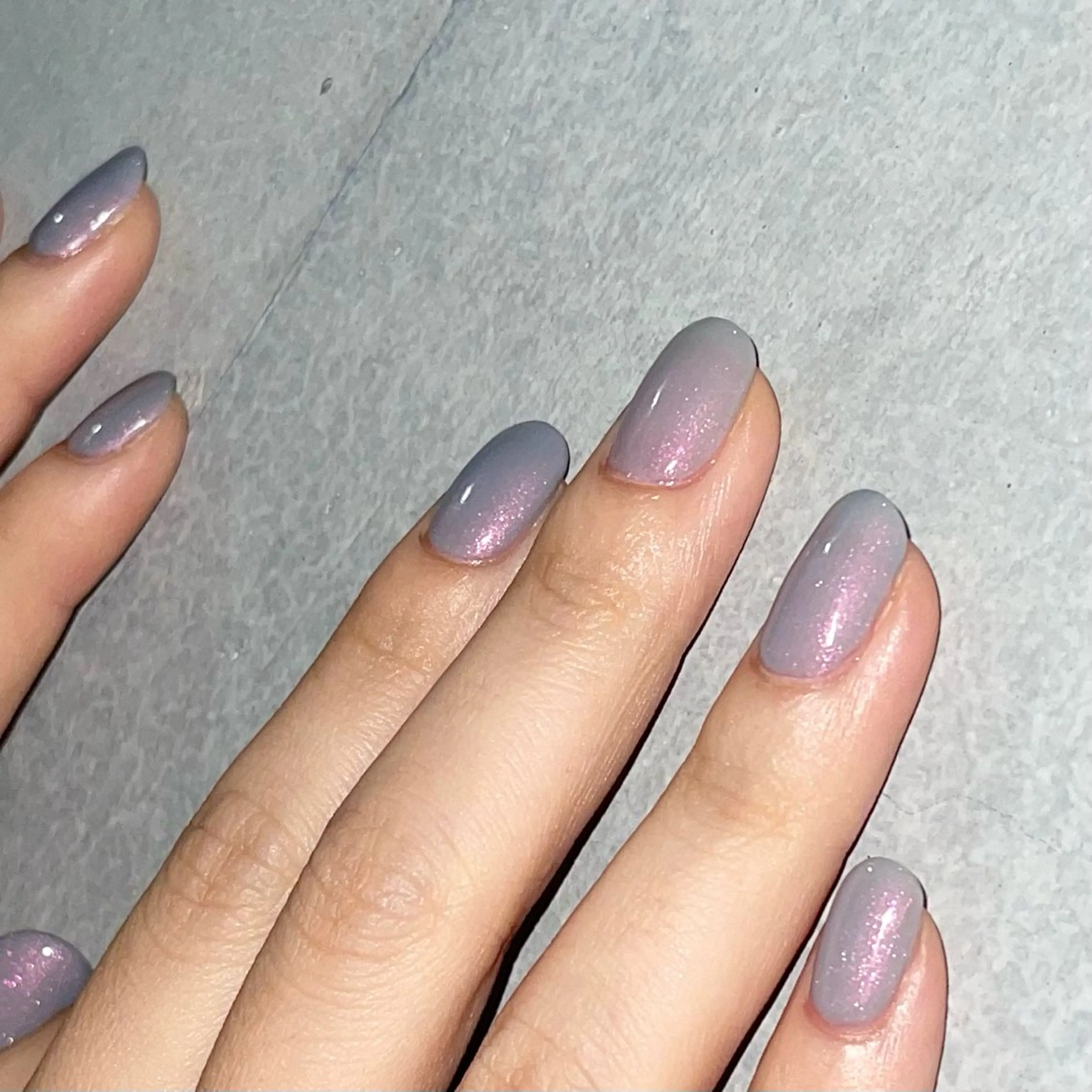 ネイル ブルー 氷ネイル・うるうるネイル ワンカラーネイル ピンク ハンドネイル amity personal nail salon所属・nailsalon amity🌿池田のネイルデザイン