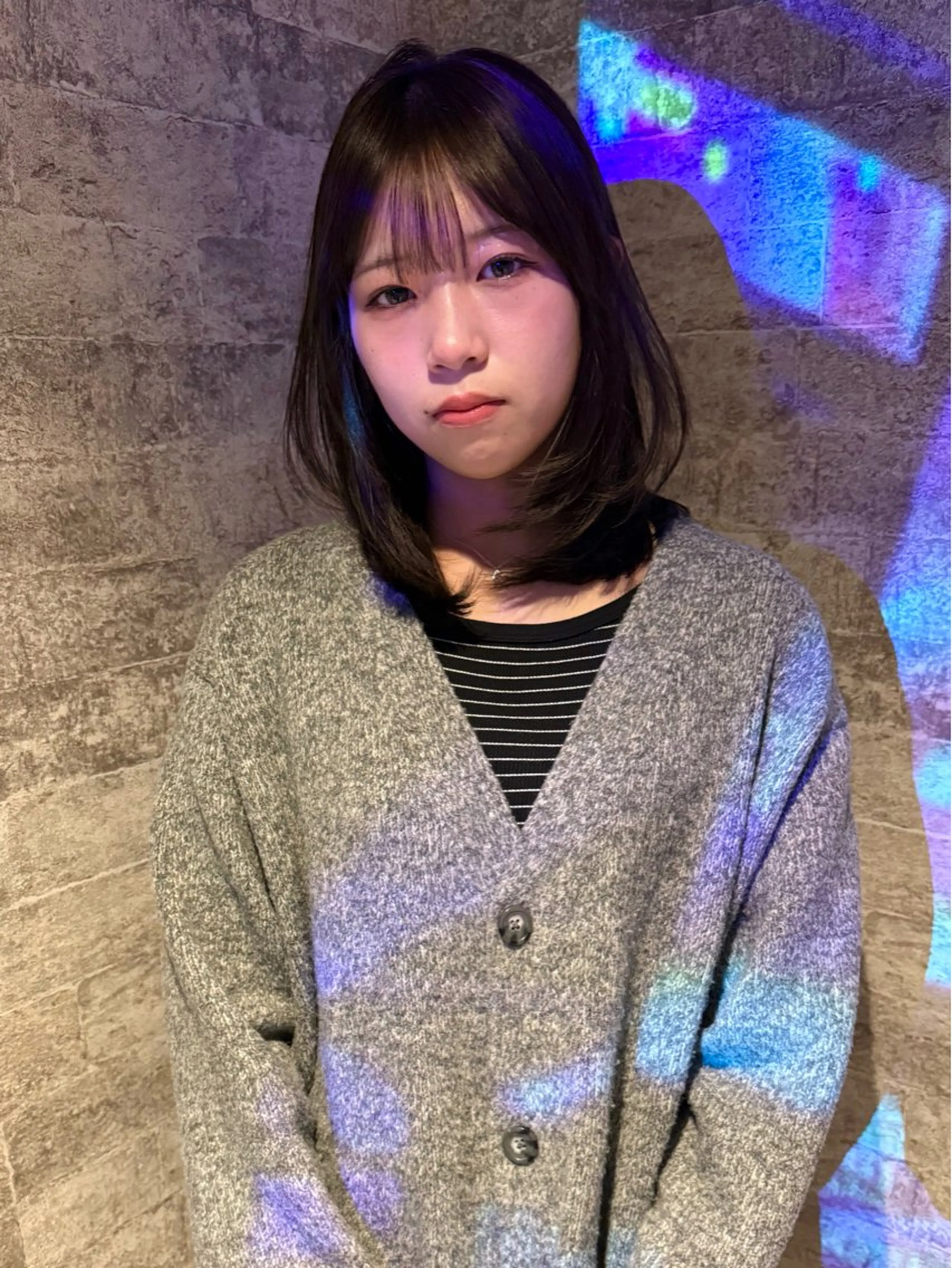 ミディアム カラー 似合わせカット カット トリートメント mai / linoah˚✧のヘアスタイル