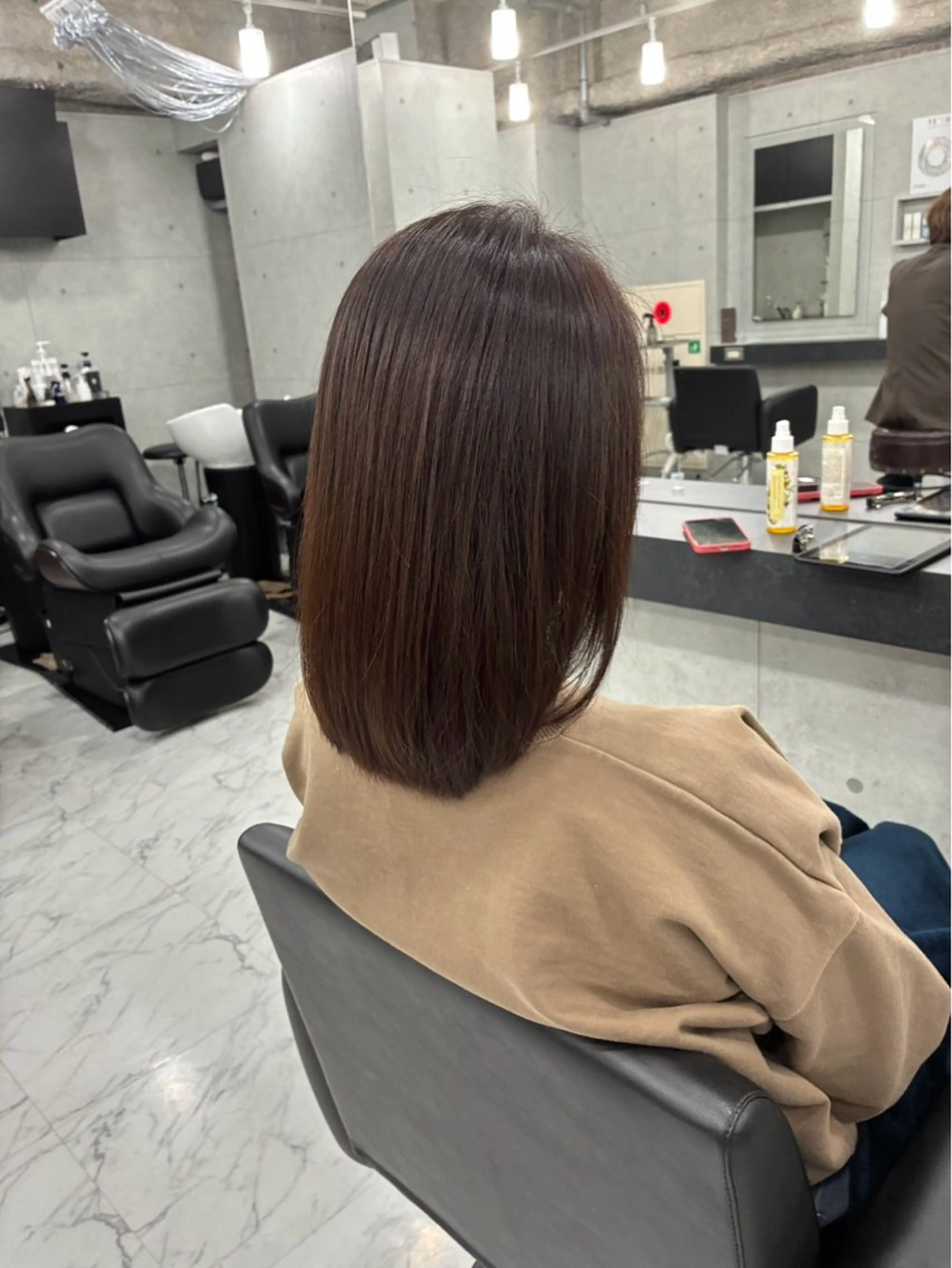 ミディアム カット ヘアカラー Endearing所属・Endearing 北澤那未🌟銀座のヘアスタイル