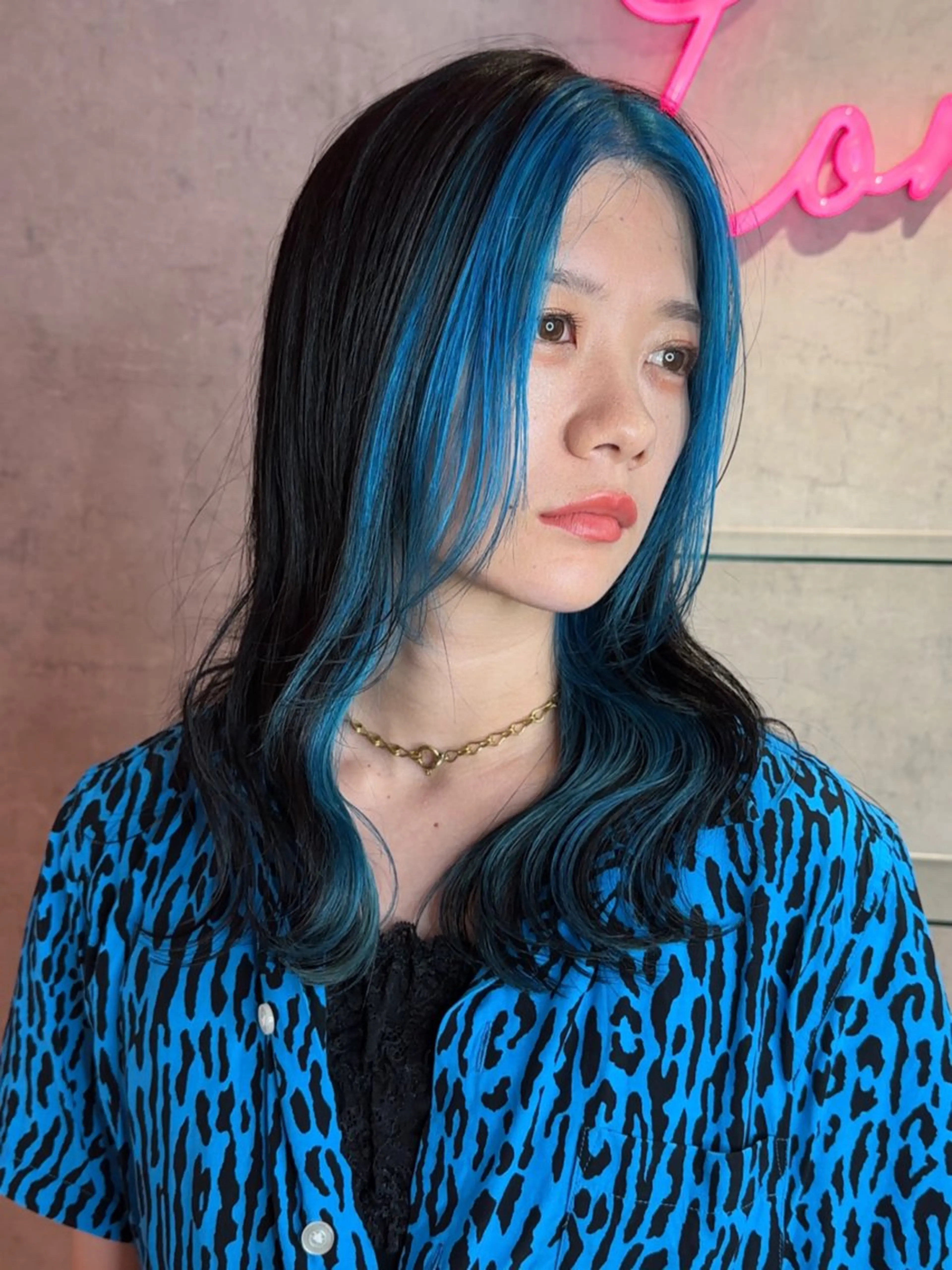 ミディアム カラー 韓国ヘア/艶カラー /田中悠佑のヘアスタイル