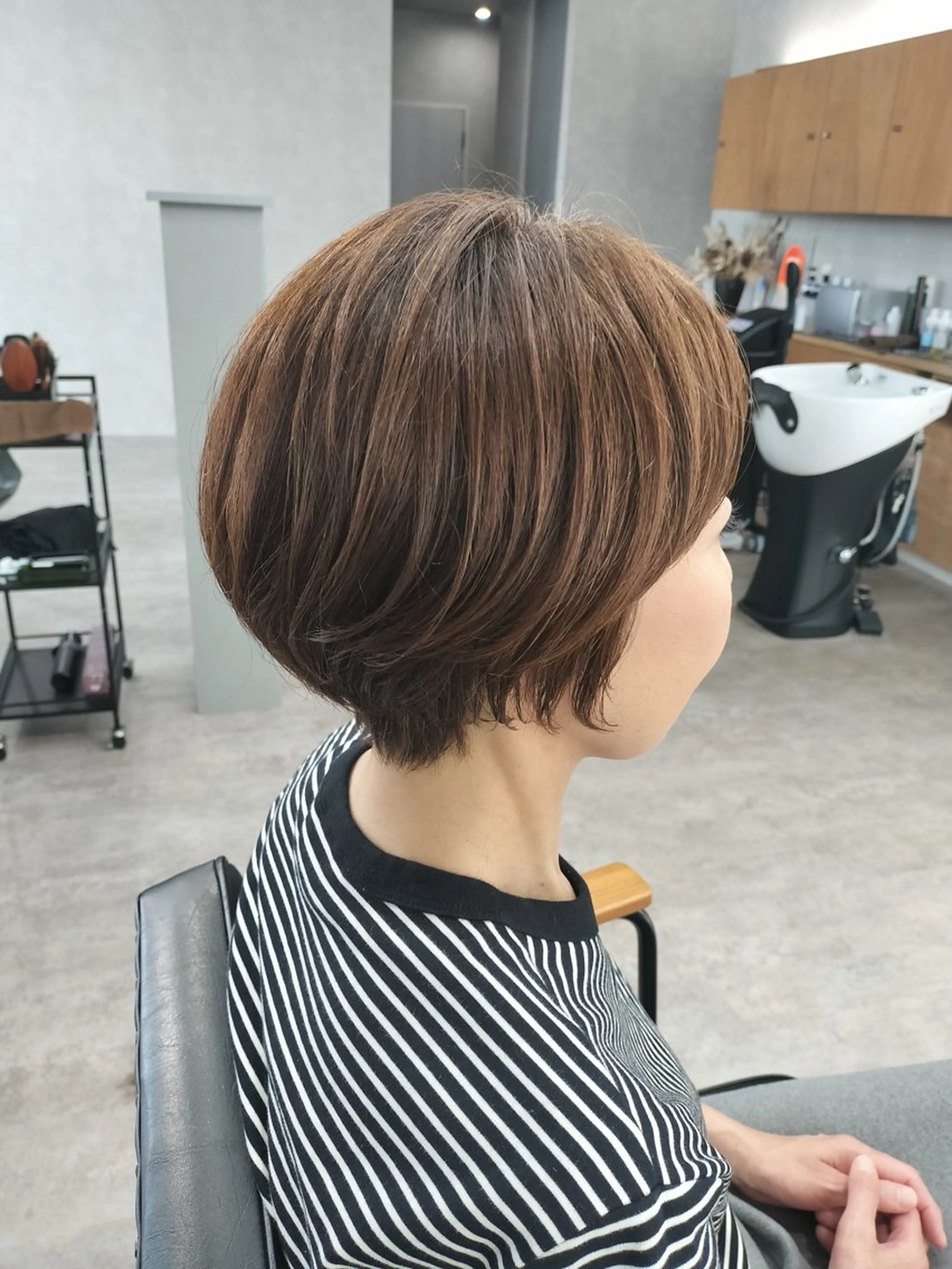 ショート くびれヘア ショートヘア カット ヘアカラー トリートメント S. Hitomiのヘアスタイル