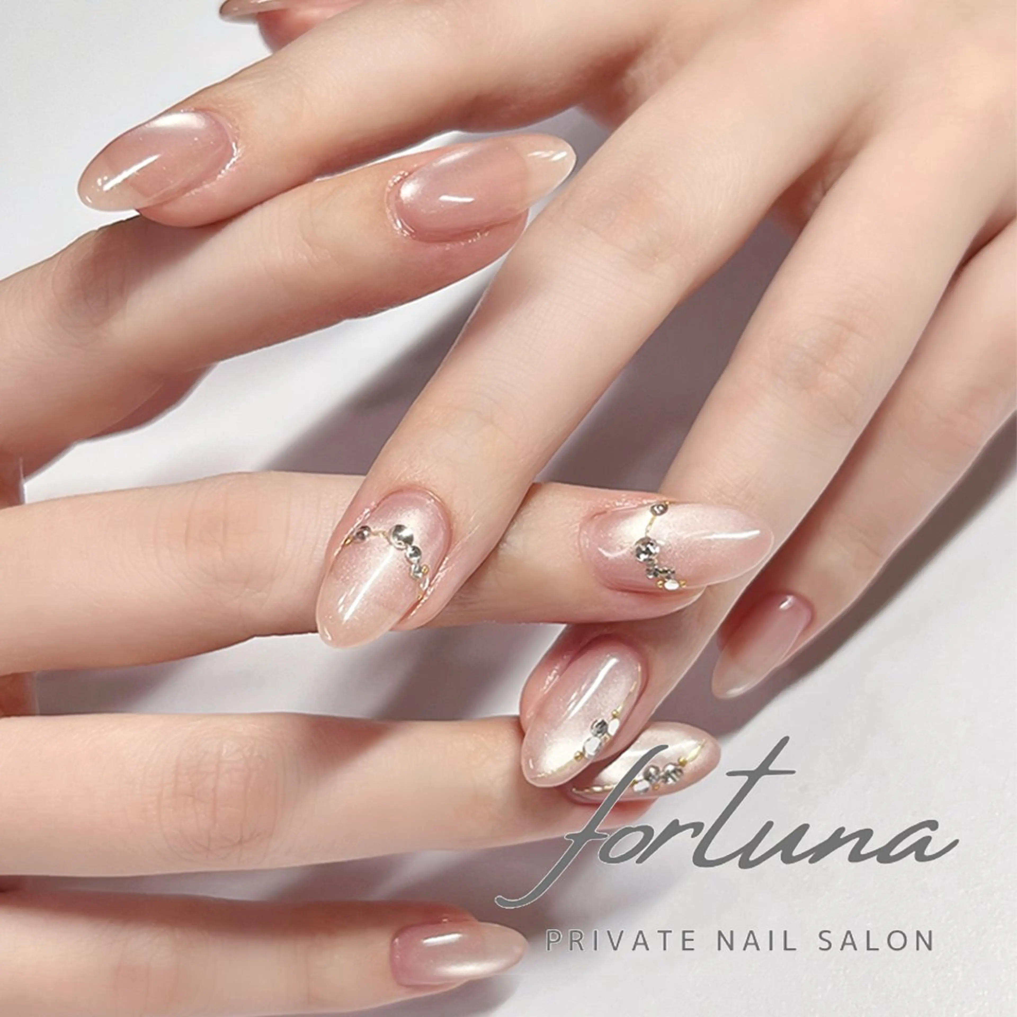 ネイル ジェルネイル マグネットネイル パラジェル ハンドネイル fortuna 武藤裕美のネイルデザイン