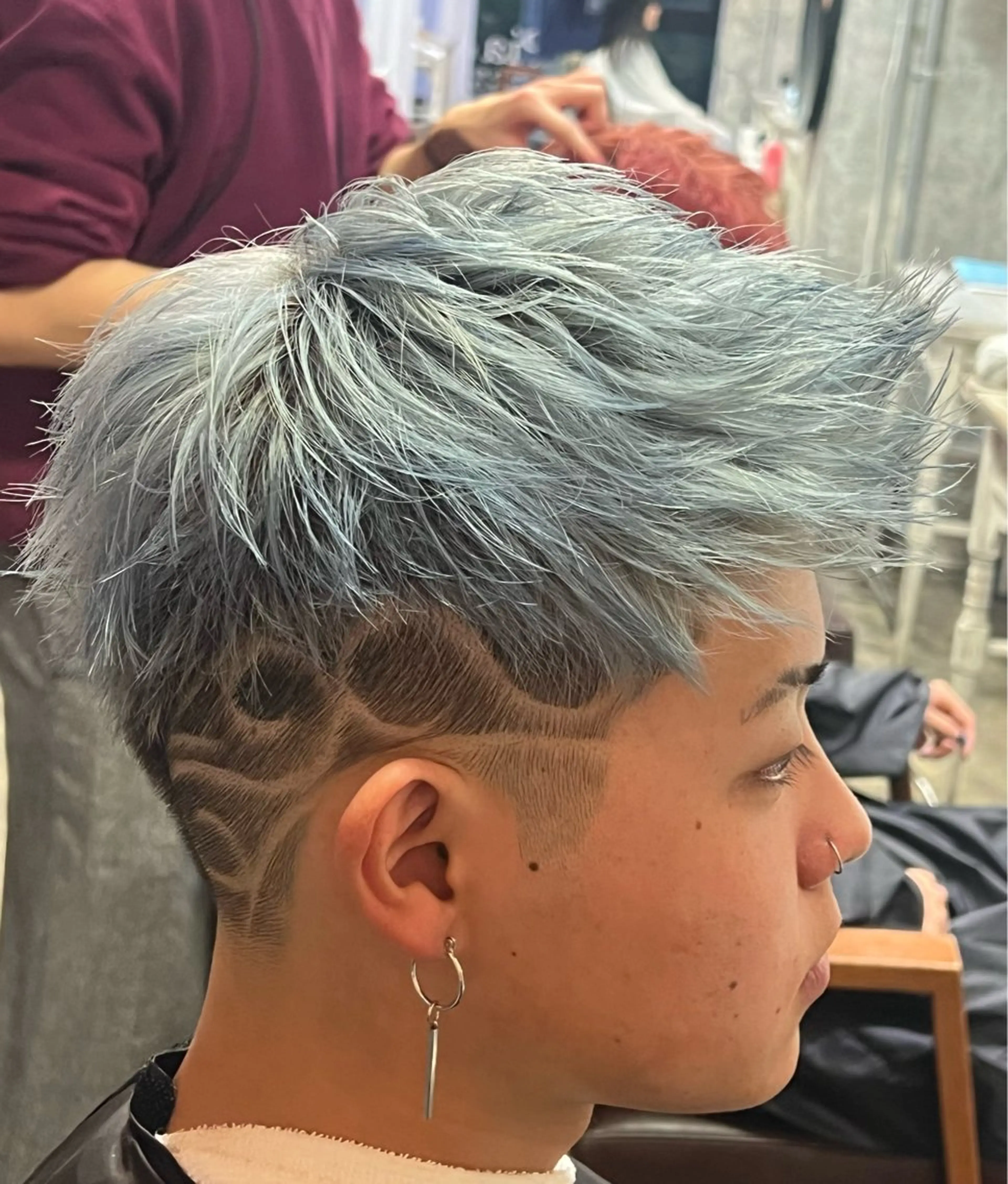 カラー メンズ ブルーカラー 湖城 恵吾のヘアスタイル