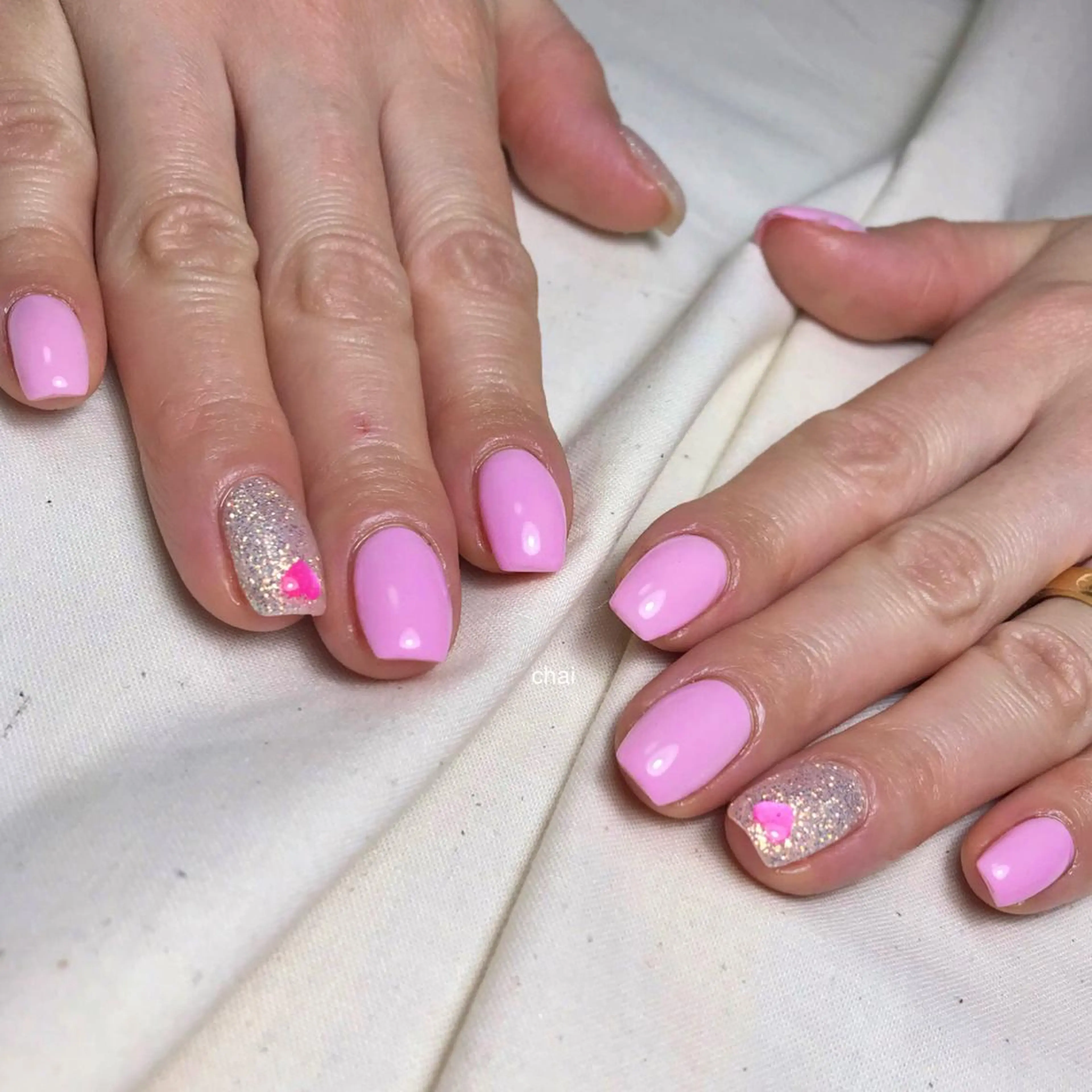 ネイル ラメ(グリッター) ハンドネイル 💅chainail _aiのネイルデザイン