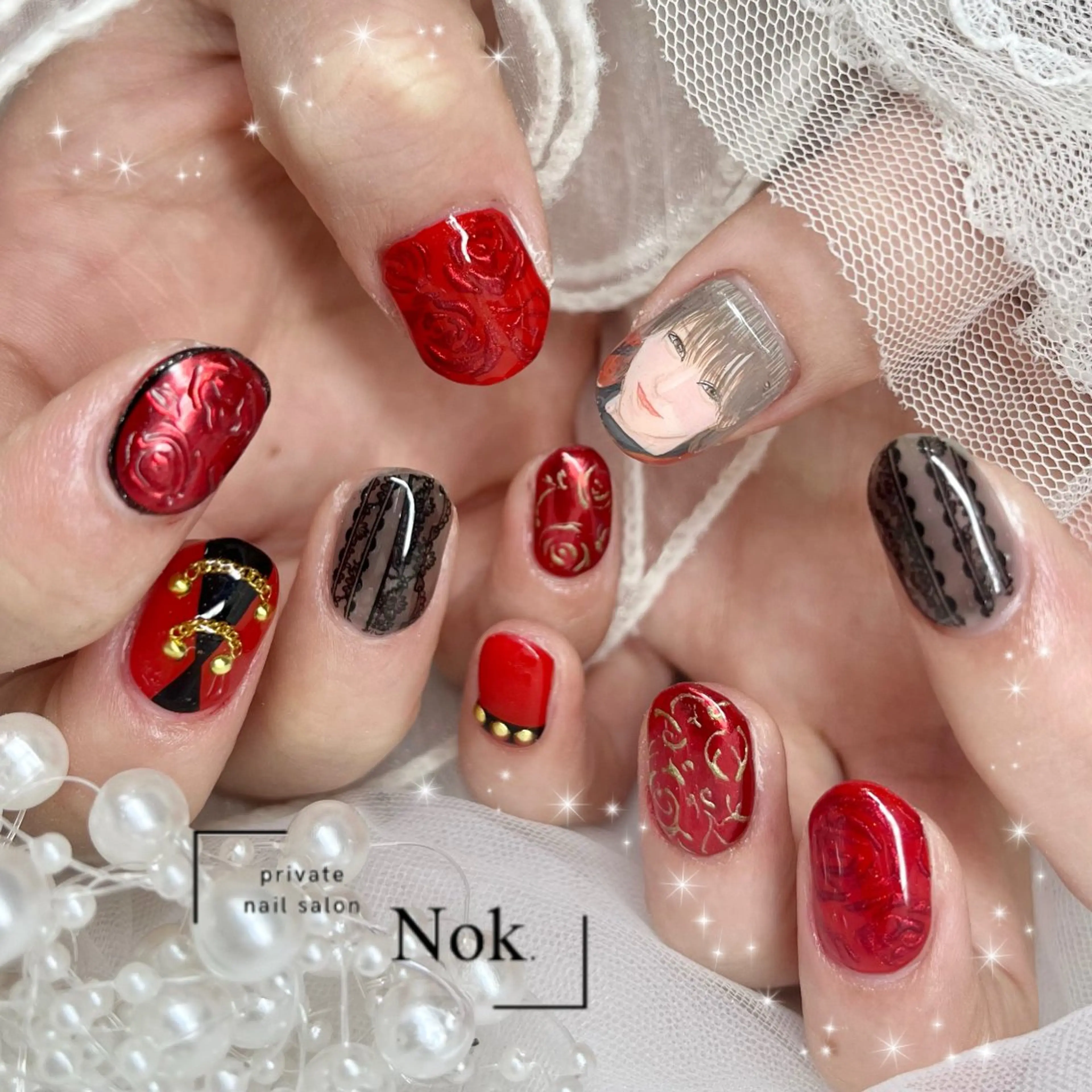 ネイル ハンドネイル 池袋痛ネイル Nok. 渡辺のネイルデザイン