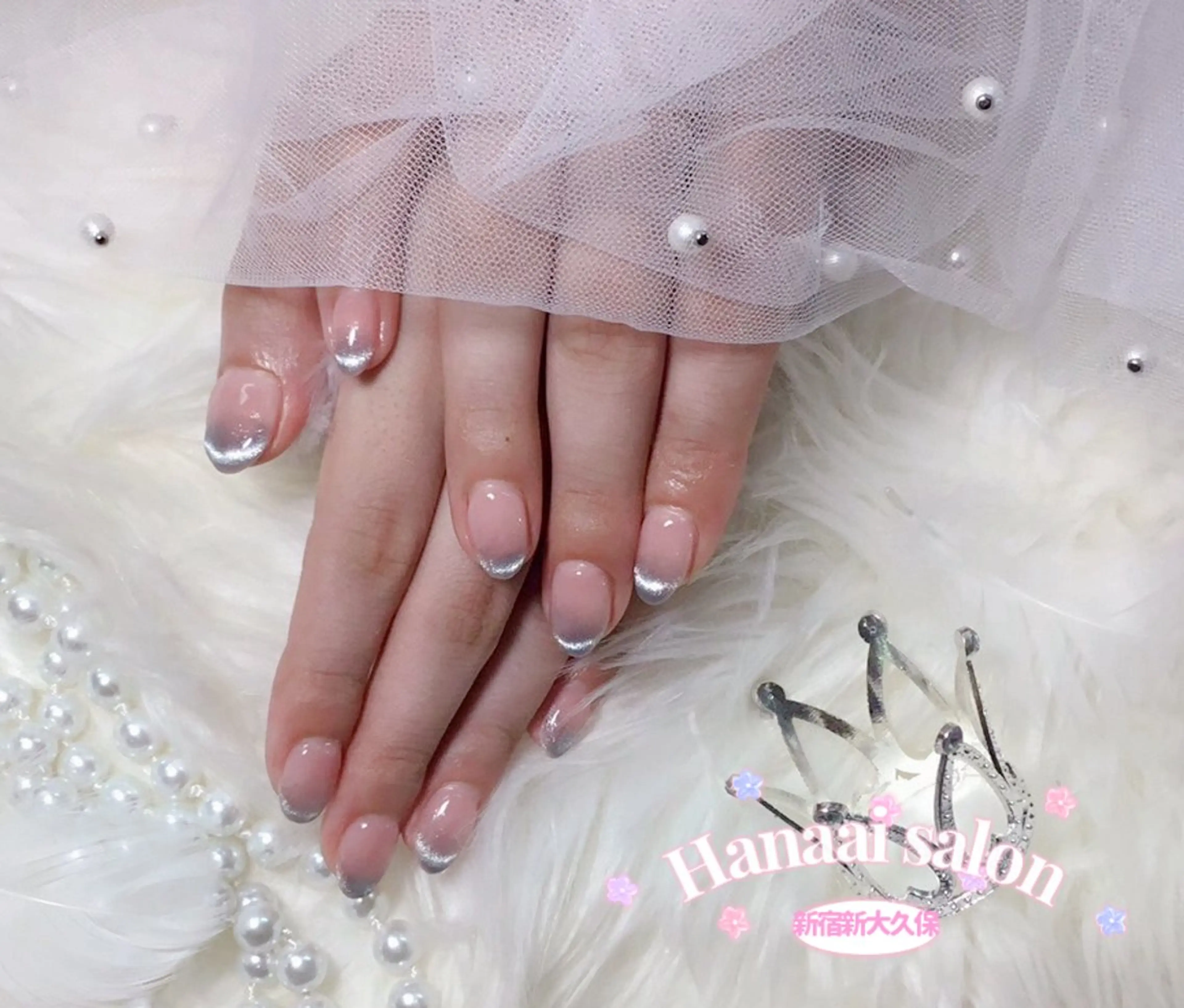 ミディアム ハンドネイル Hanaai salon あまねのネイルデザイン