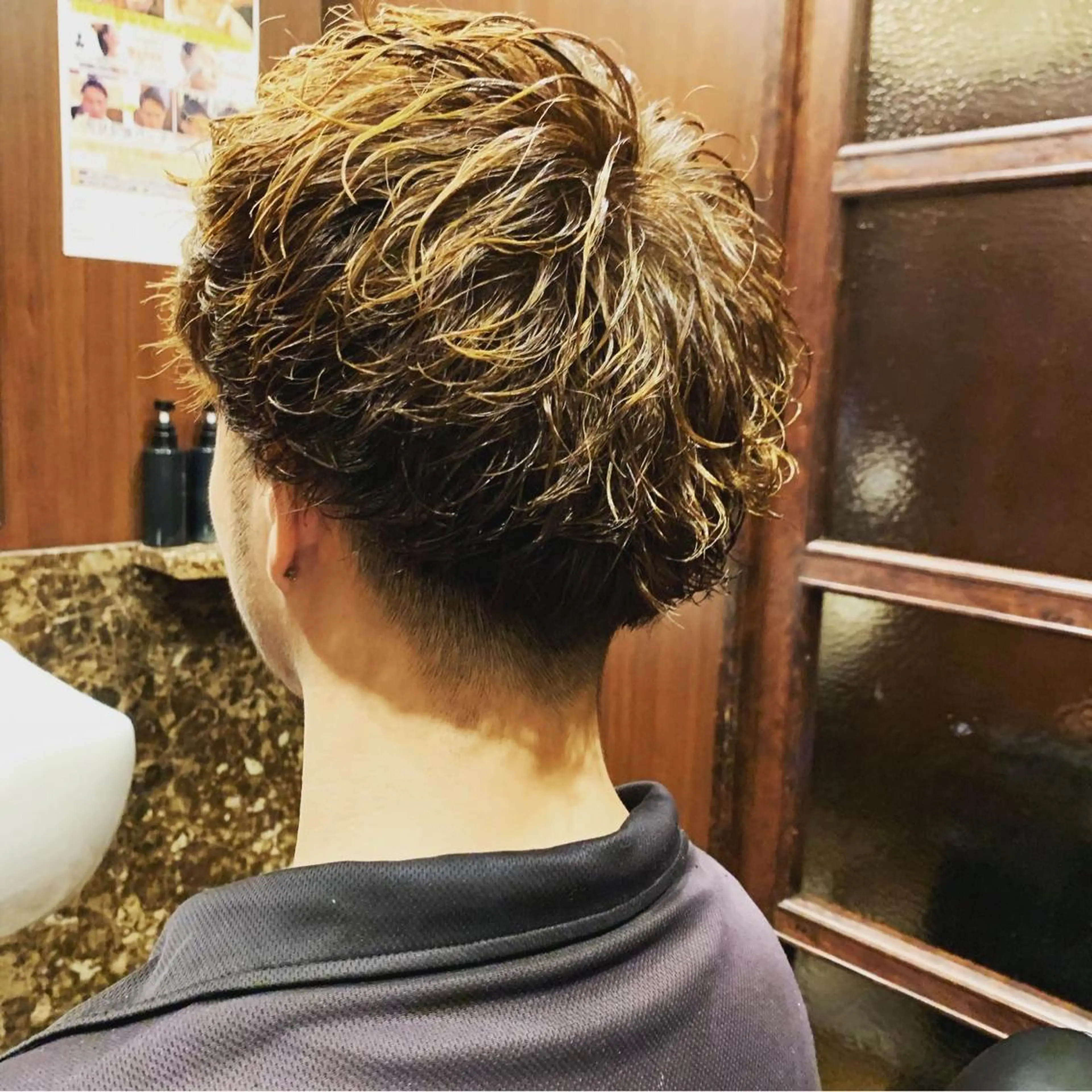 ショート パーマ メンズ ひらお あおとのヘアスタイル