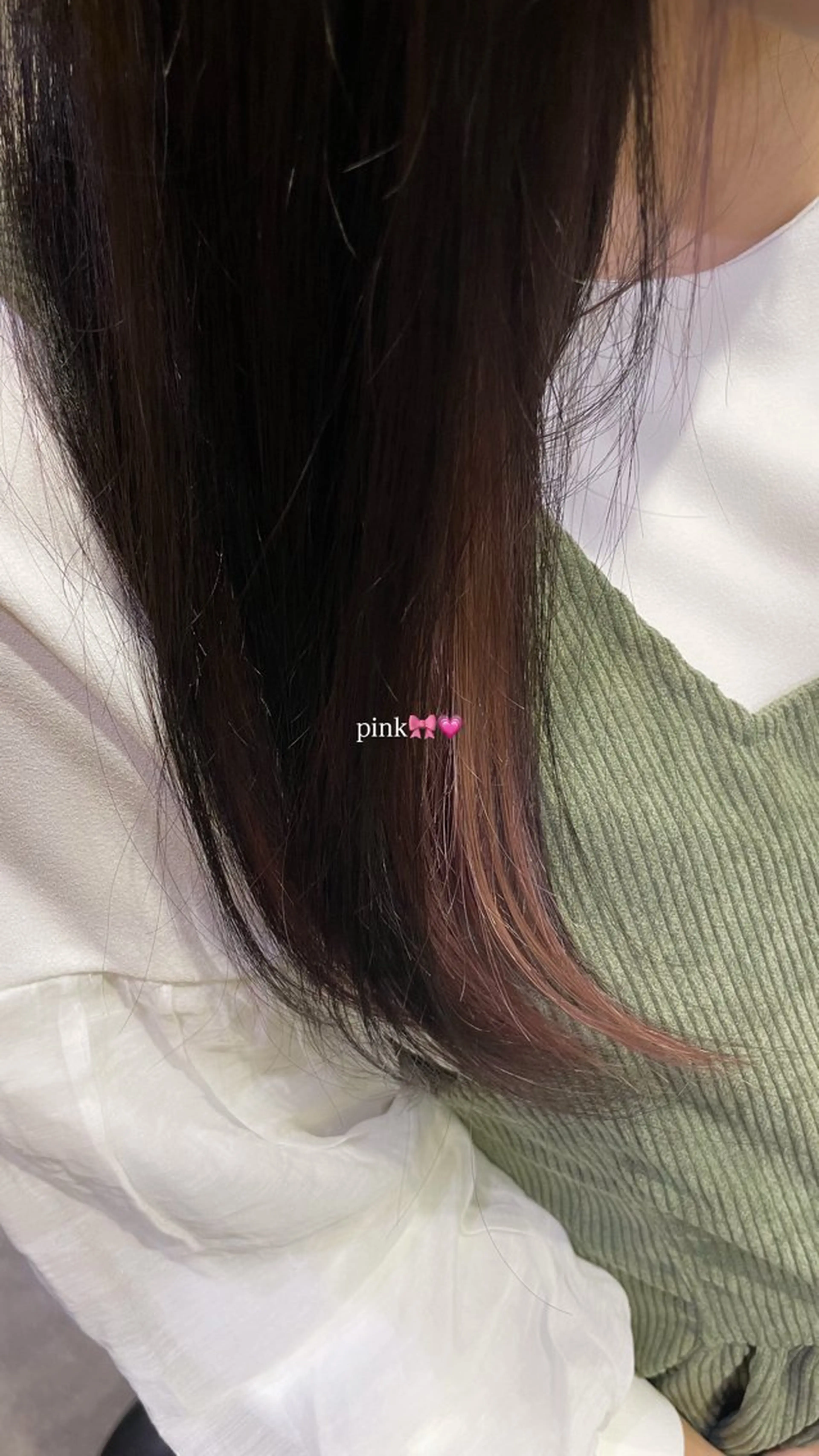 ミディアム カラー ヘアカラー オリーブカラー/ 縮毛矯正 マナミ🎀のヘアスタイル