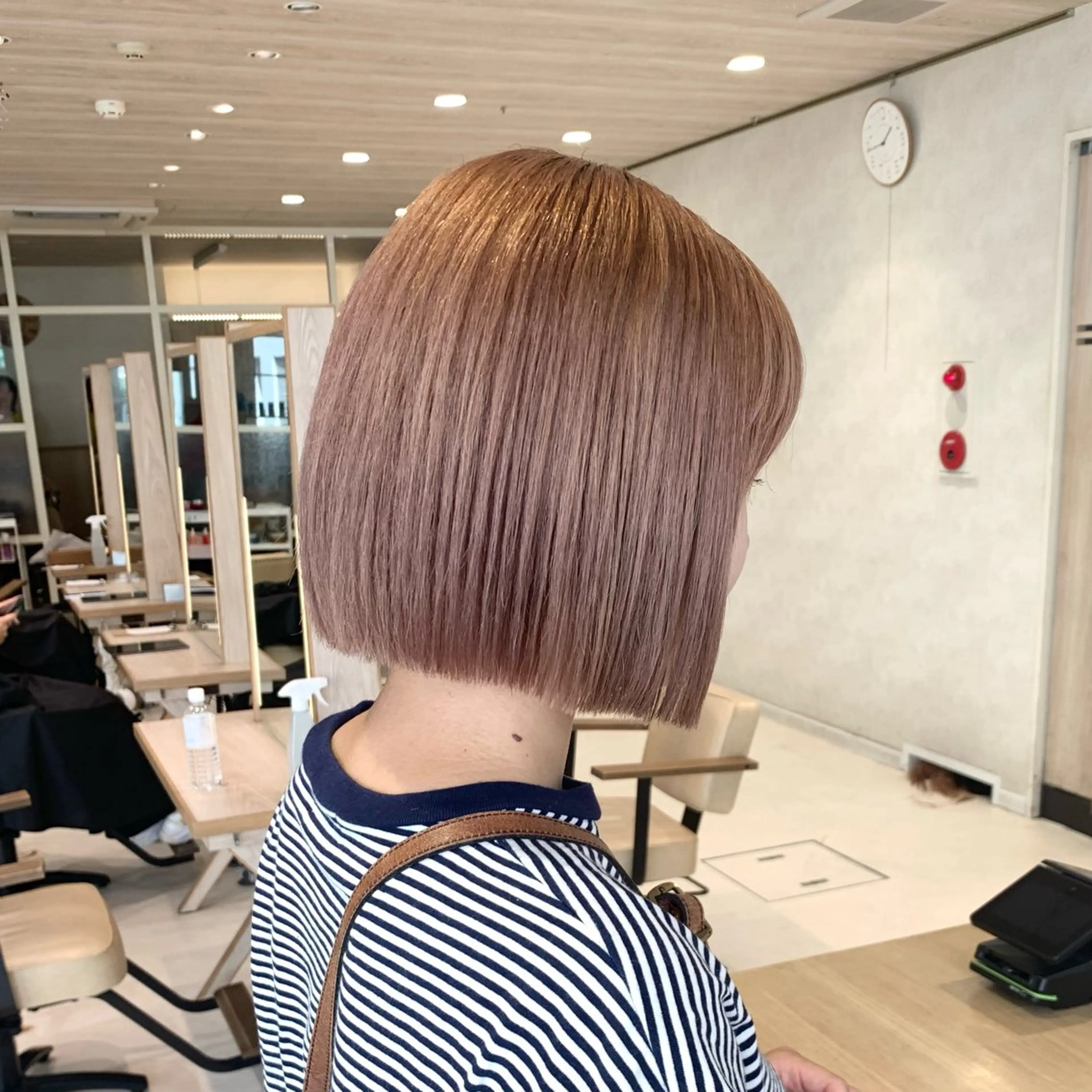 ショート ボブ 縮毛矯正 酸性ストレート フェザー/ニュアンス パーマ/ryutoのヘアスタイル