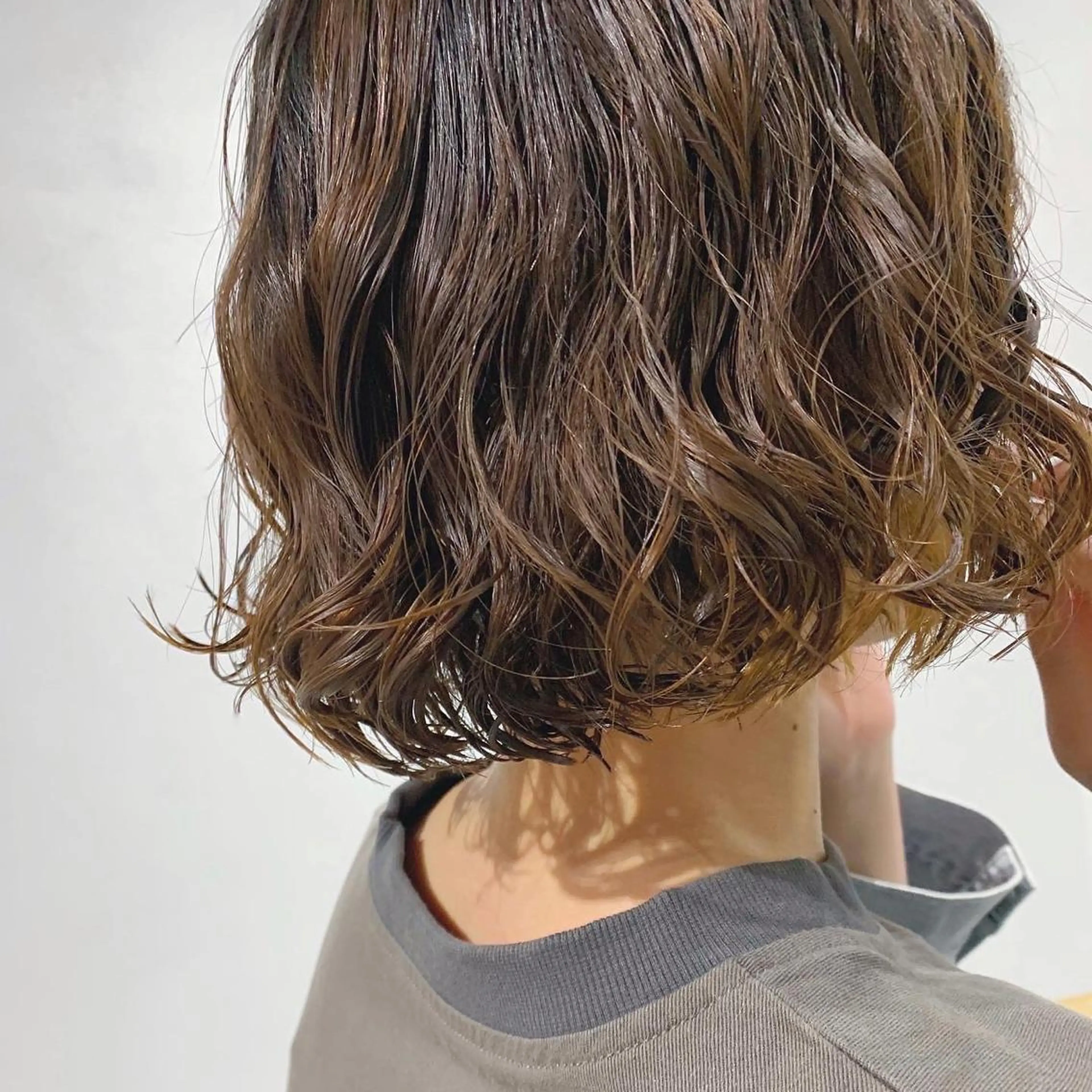 ショート パーマ ボブパーマコテ巻き風 パーマNo1深江秀平のヘアスタイル