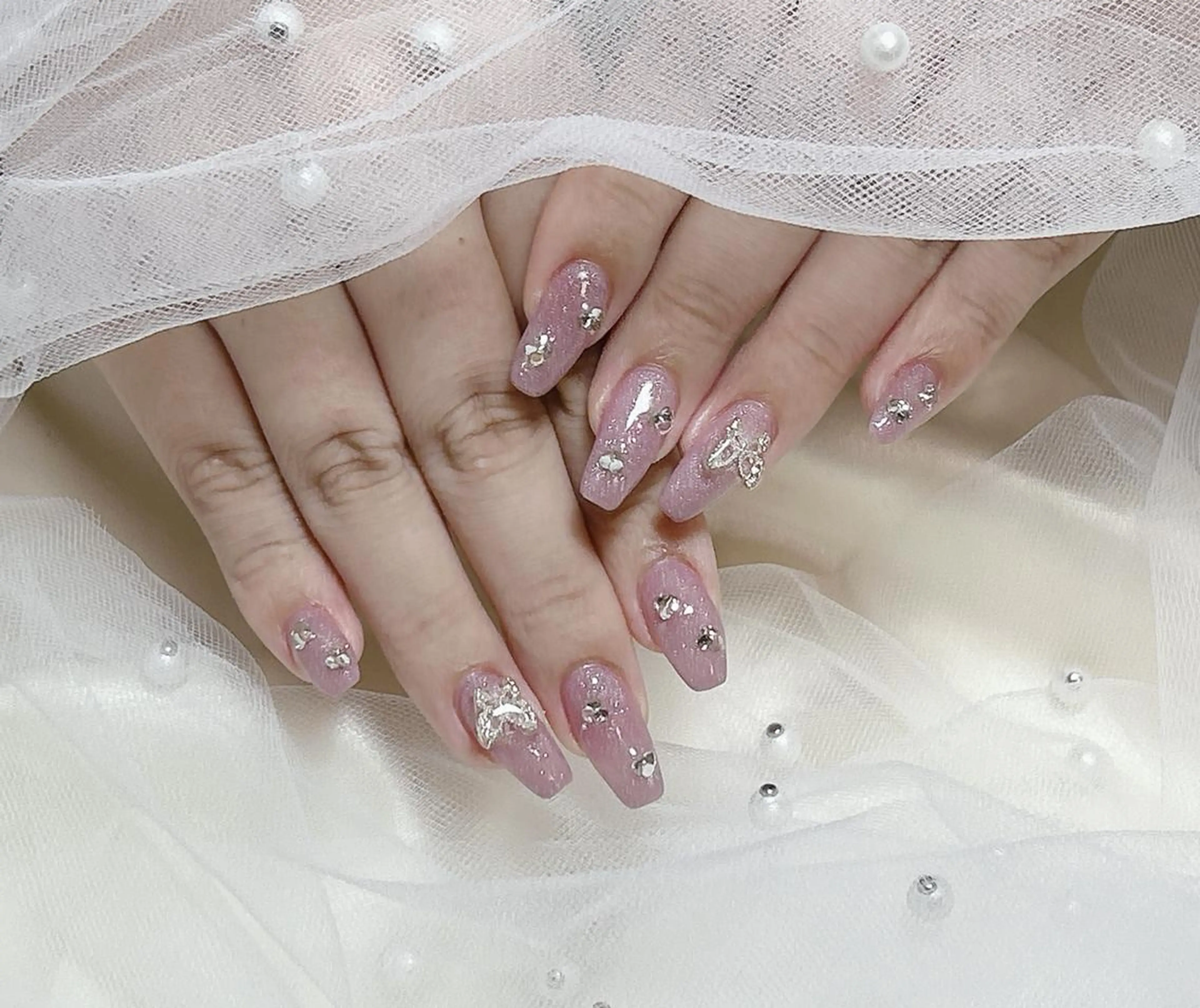 ネイル ハンドネイル ハンドケア 🎀長さだし船橋🎀 ネイルサロンのネイルデザイン