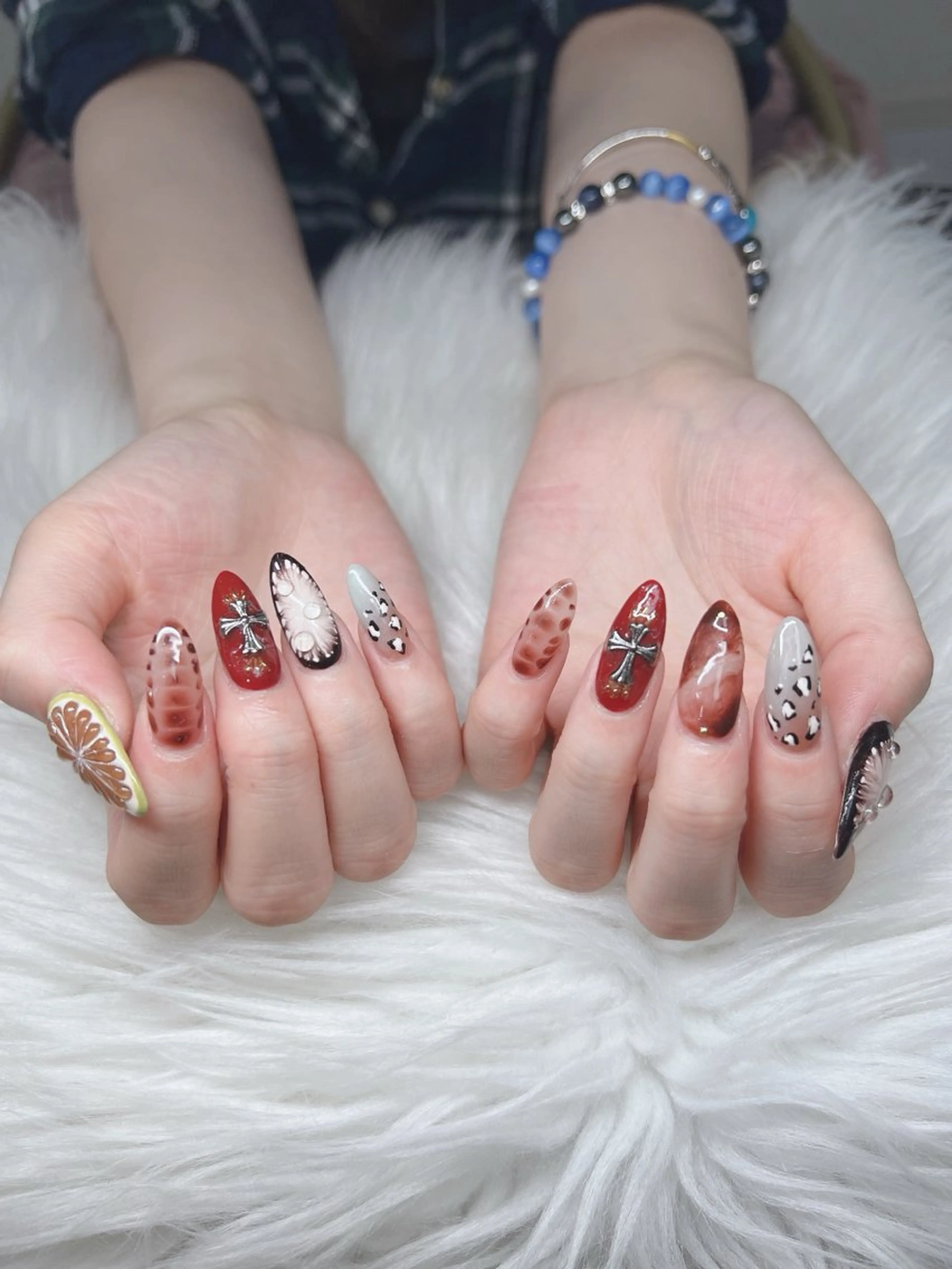 ネイル ハンドネイル Lee Nails チップ長さだし専門店のネイルデザイン