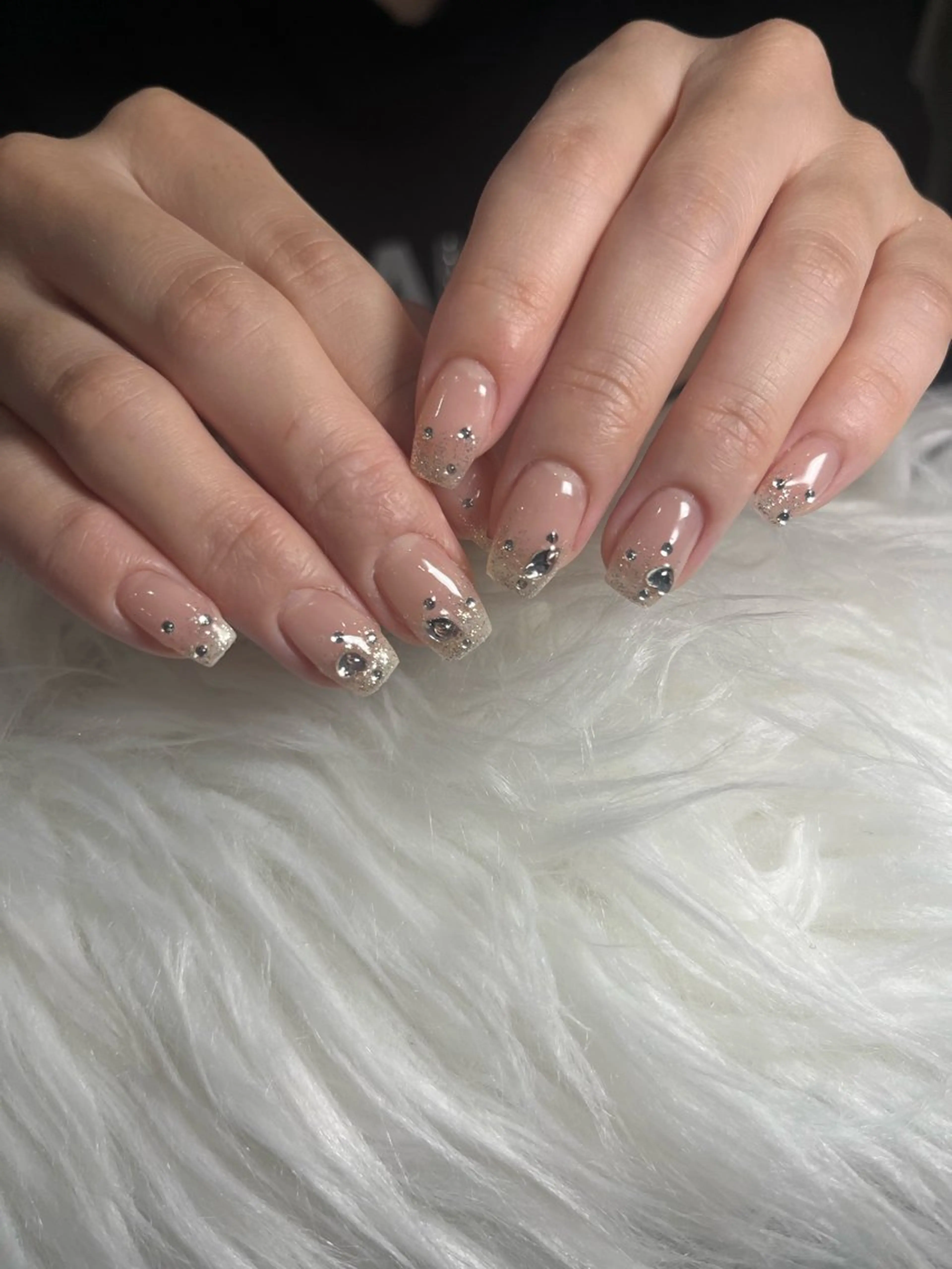 ネイル グラデーション ラメ(グリッター) ラメグラデーション 岩崎 みわのネイルデザイン