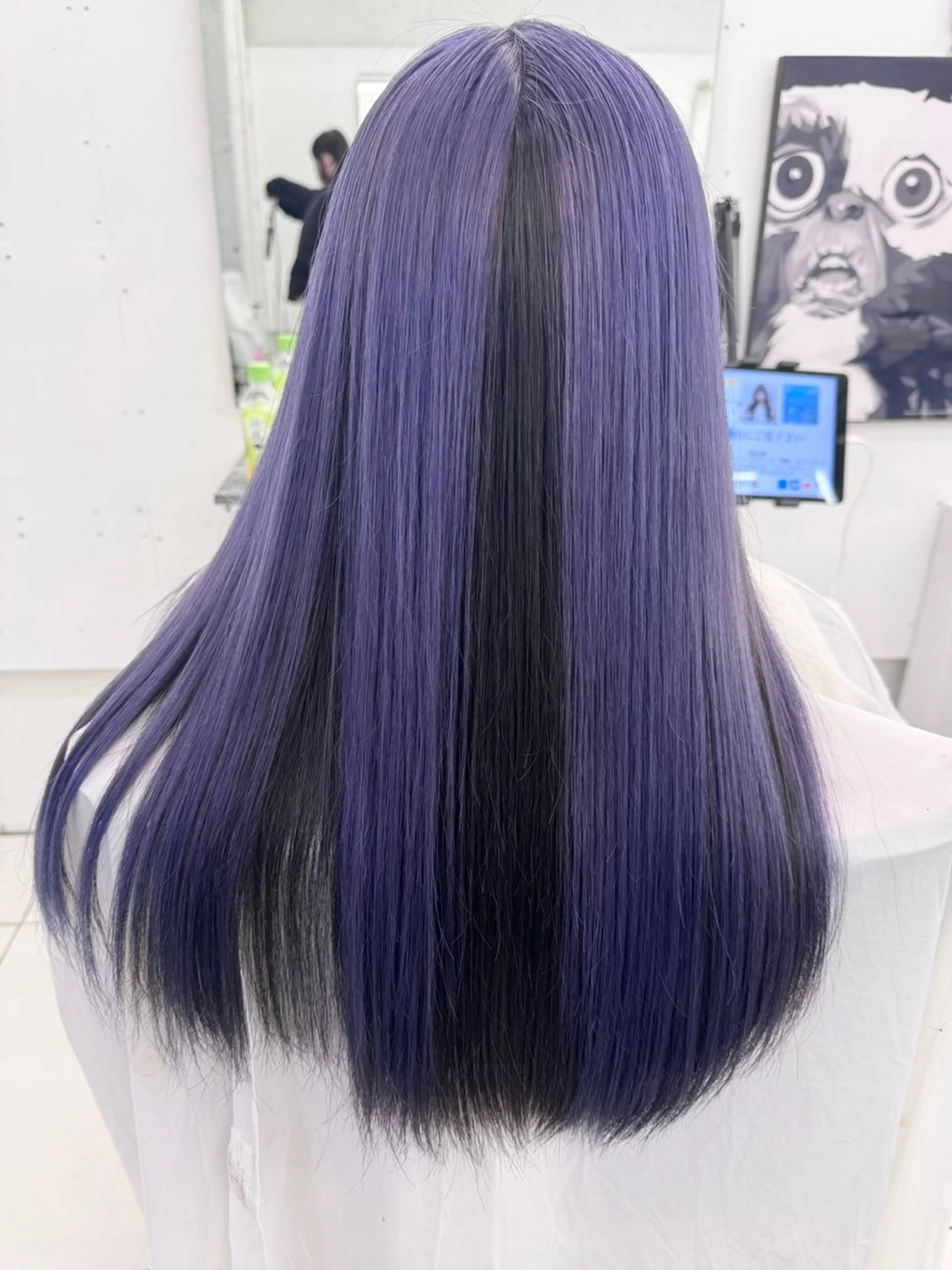 ロング ヘアカラー トリートメント 家田 竜のヘアスタイル