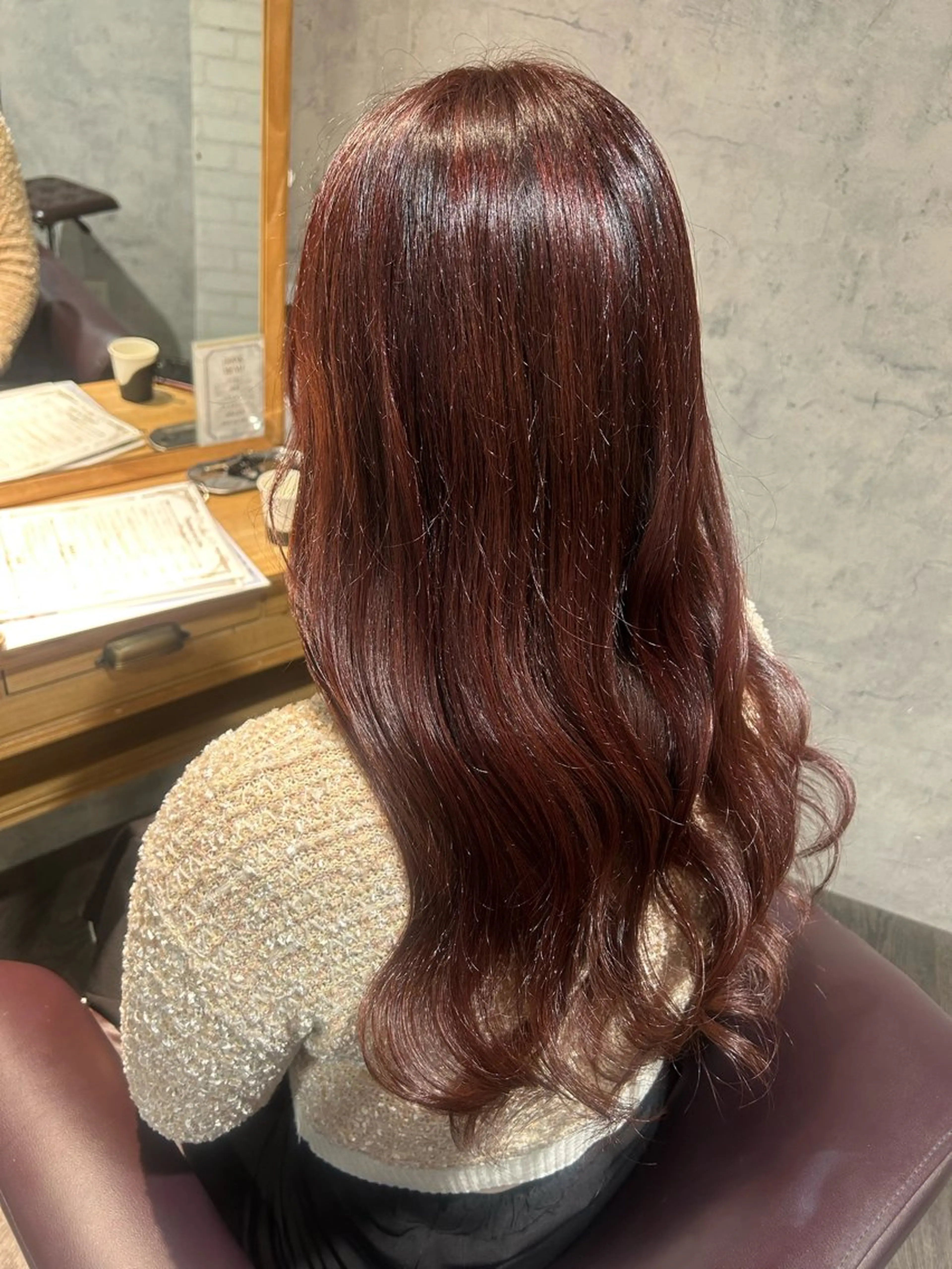 セミロング カラー ブラウンカラー ピンクカラー ピンクブラウン カット ヘアカラー トリートメント パーソナルカラー 診断🍀マリンのヘアスタイル