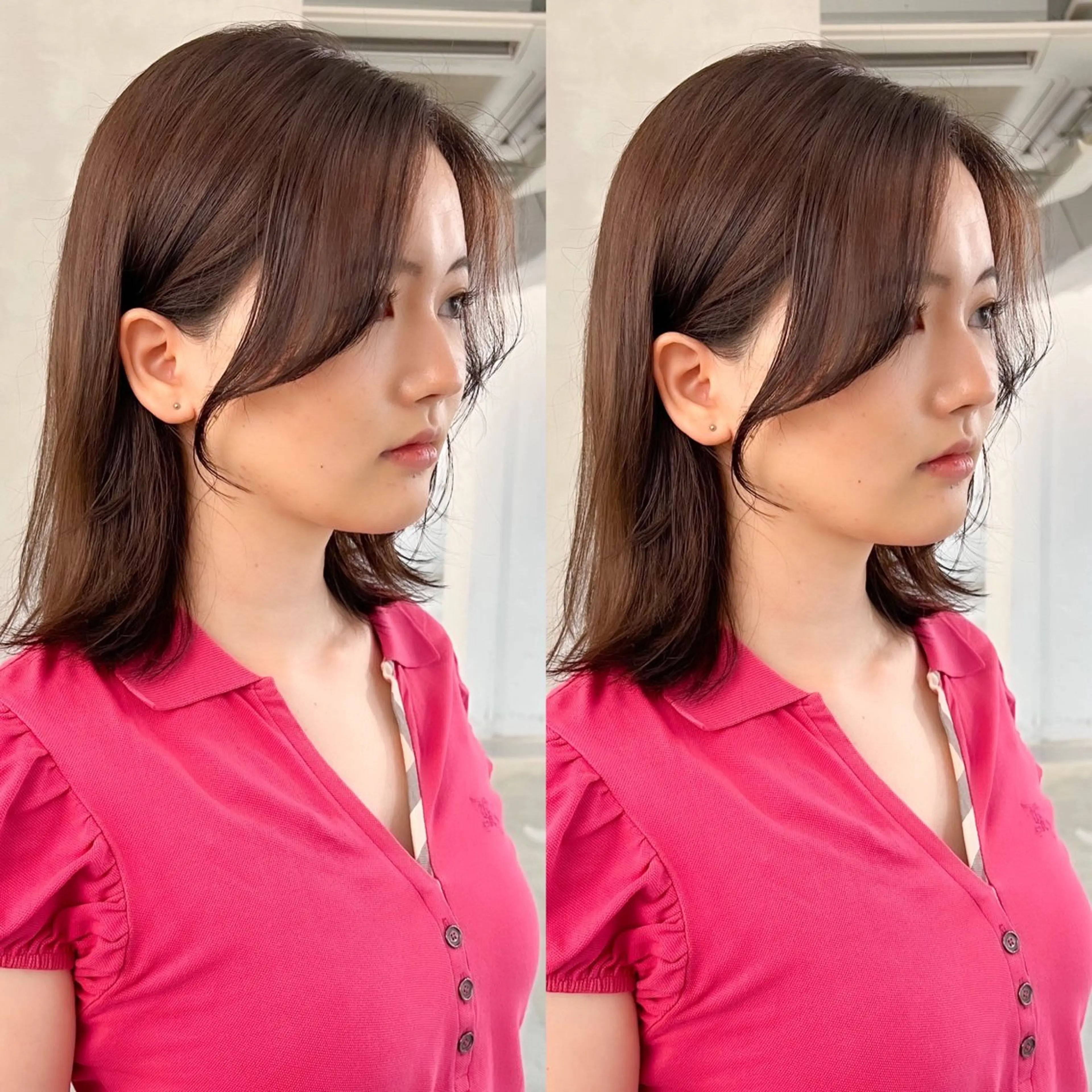 ミディアム ヘアアレンジ レイヤーカット カット ヘアセット レイヤーカットのプロ 大人ヘア宮森貴志のヘアスタイル