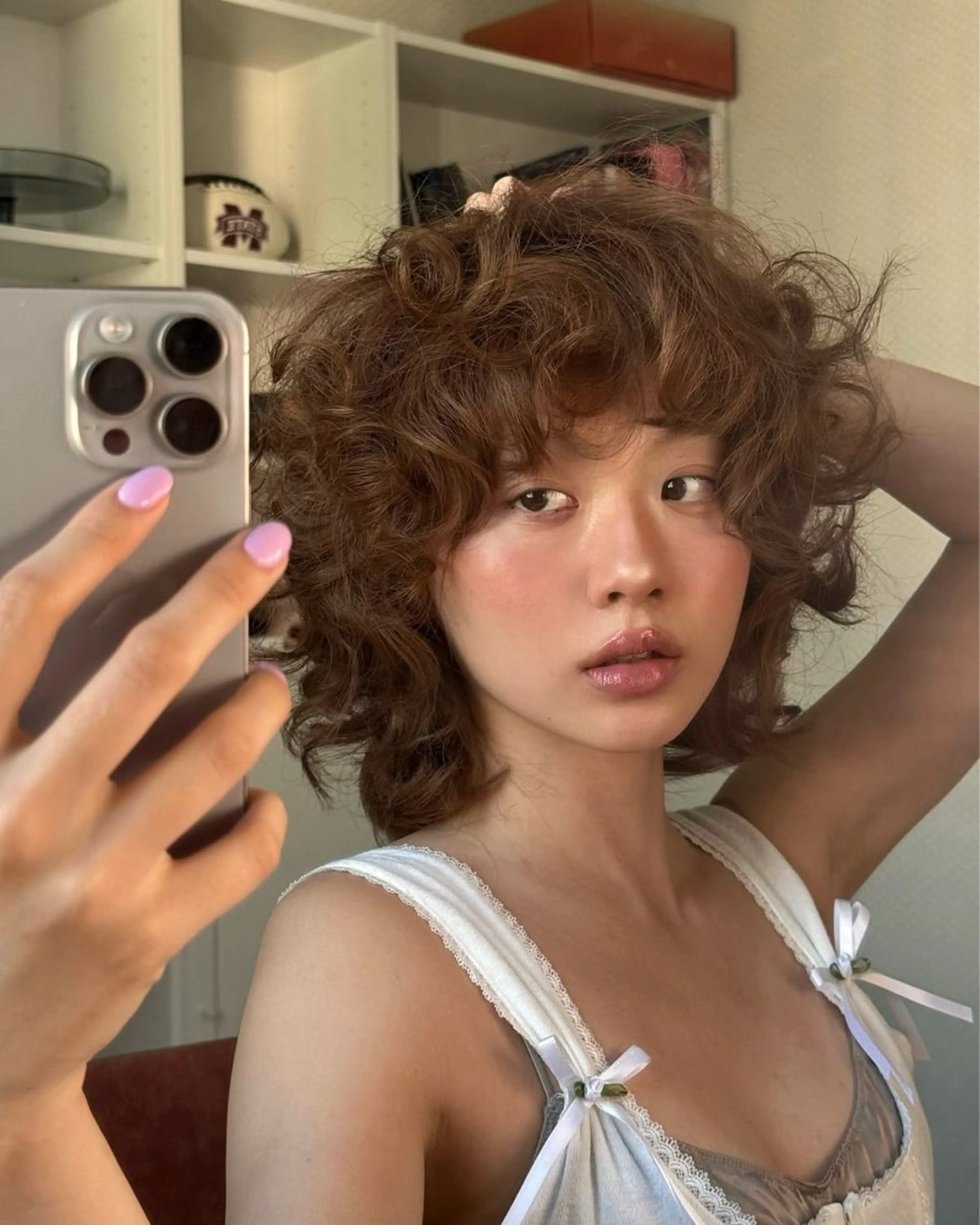 パーマ ボブ.顔周りカット カット/ユキカのヘアスタイル