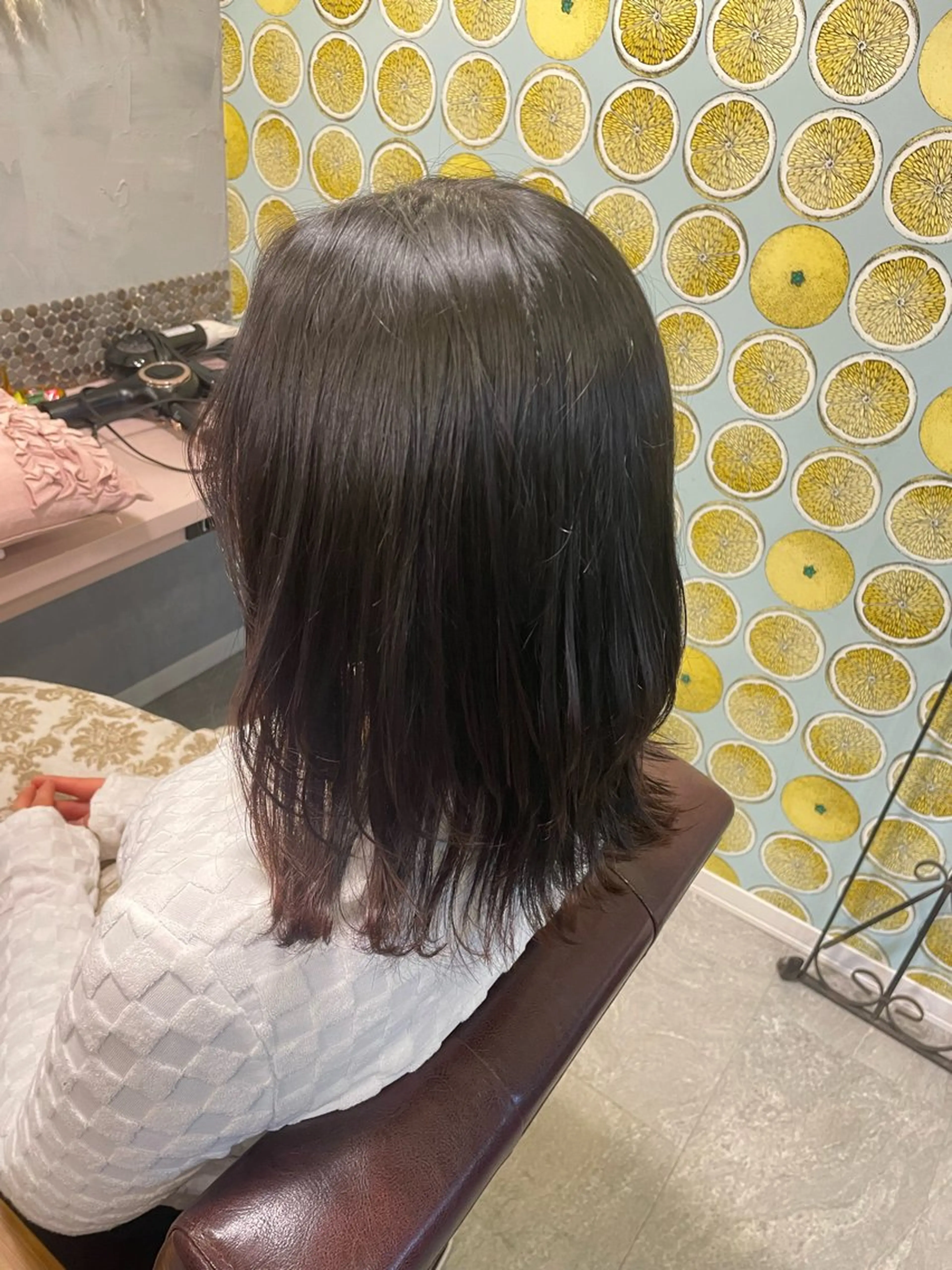 セミロング レイヤーカット hair make echo滿木あい花のヘアスタイル