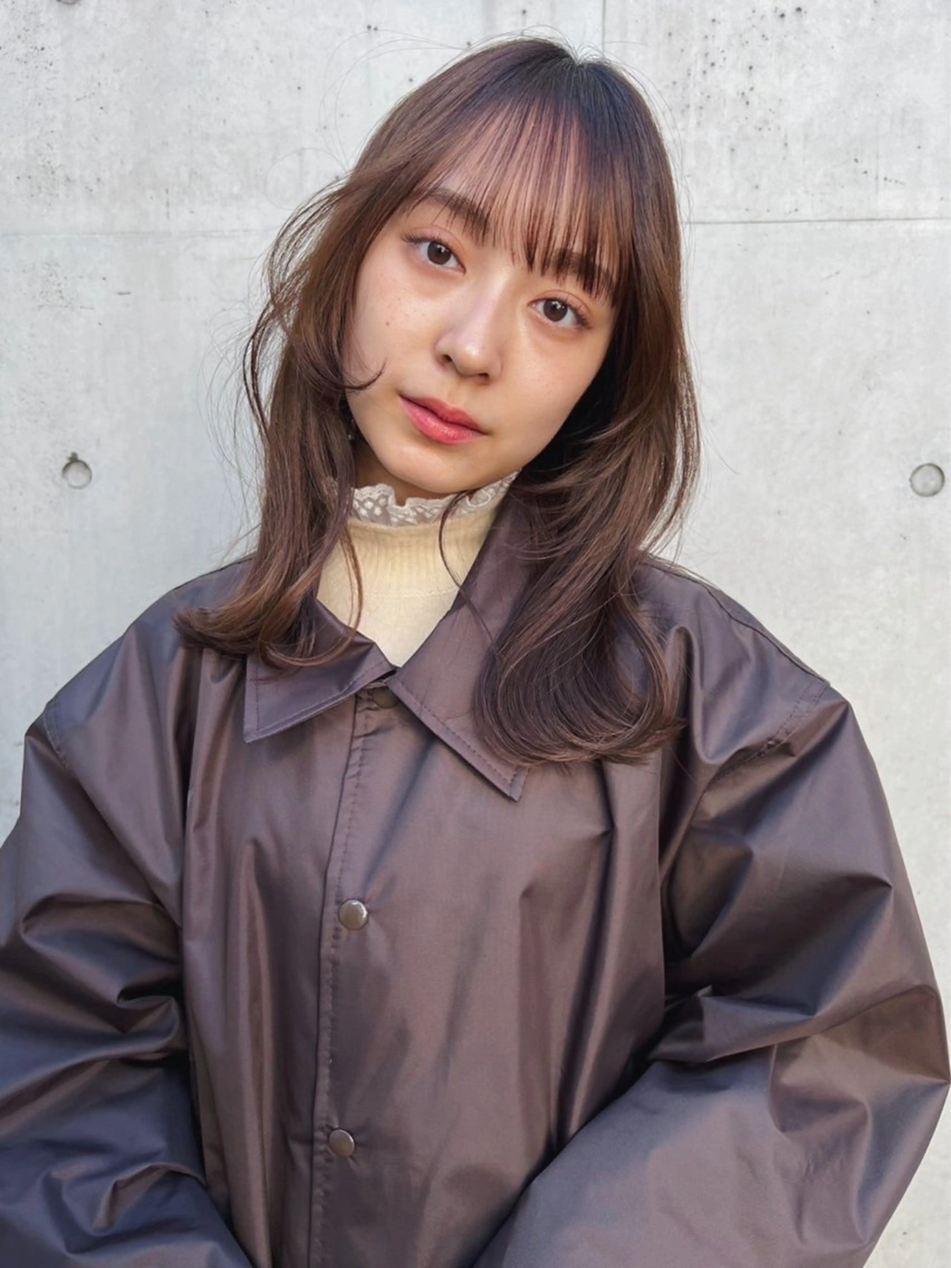 セミロング カラー 透明感カラー 🎵Chikaのヘアスタイル