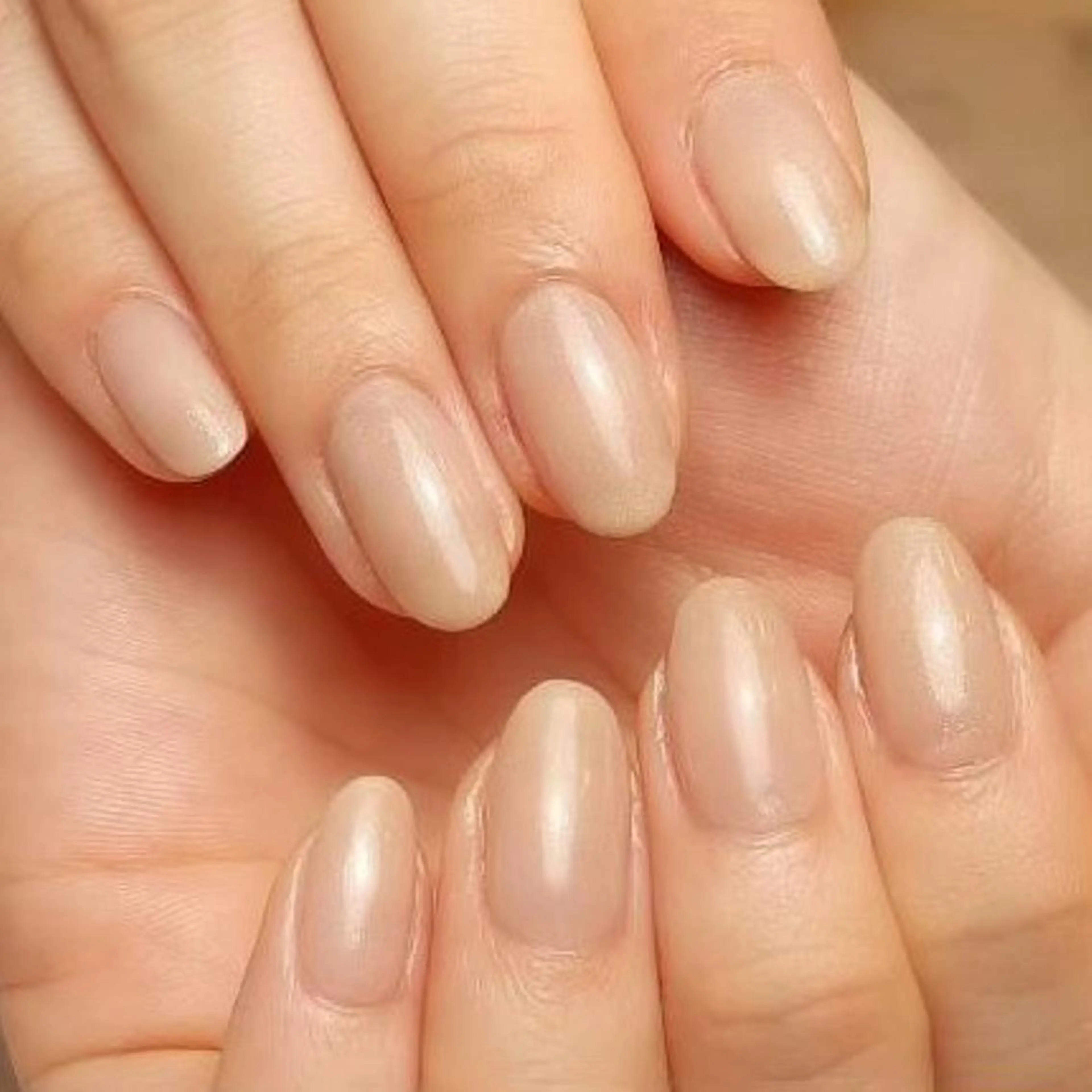 【新規】ちゅるん仕上げ✨美フォルムワンカラーネイル ¥6,900の写真