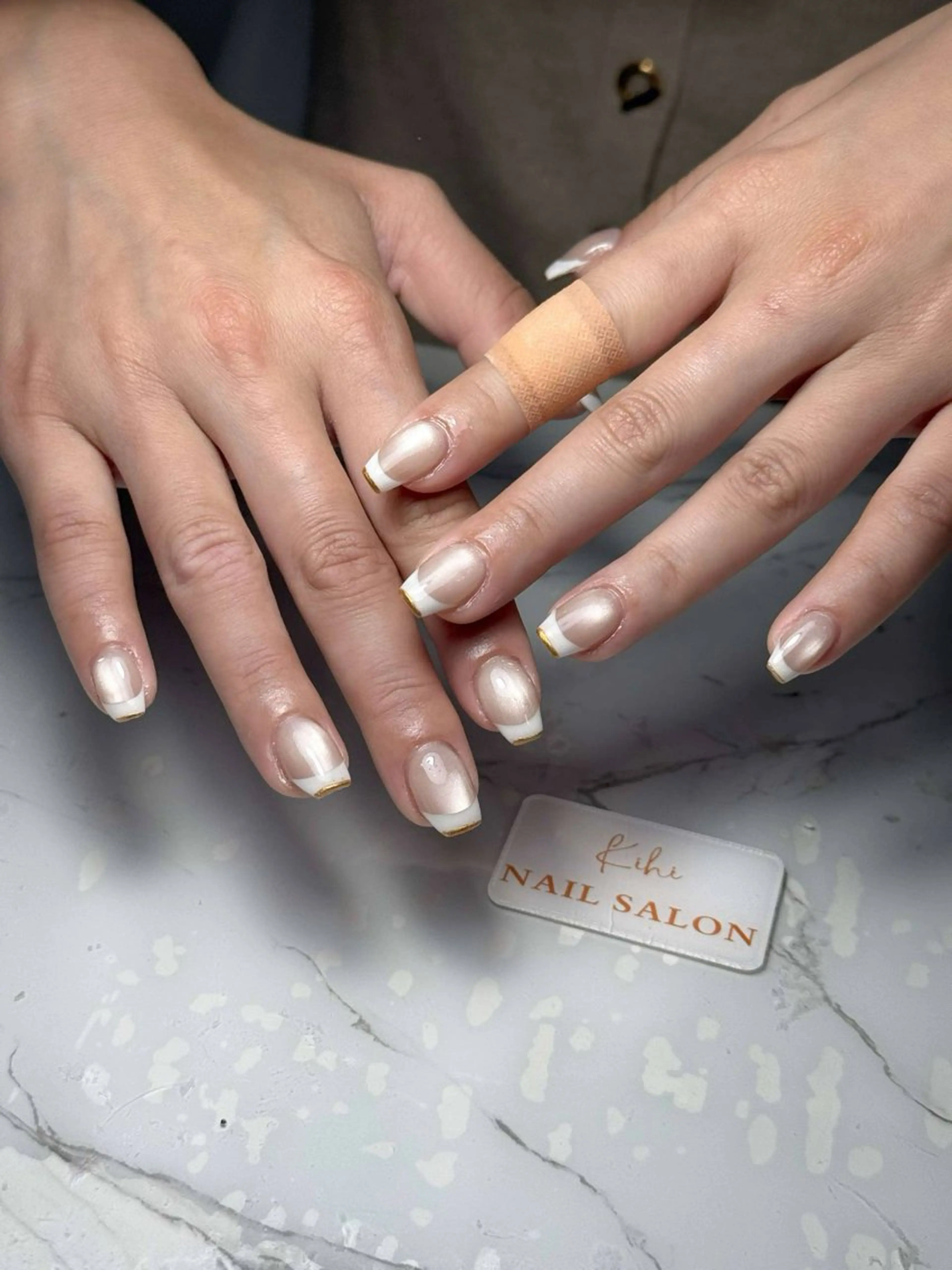 ネイル アートネイル フレンチネイル ジェルネイル グラデーション 韓国ネイル ハンドネイル ハンドケア さくら💮💮 【オフ無料】のネイルデザイン