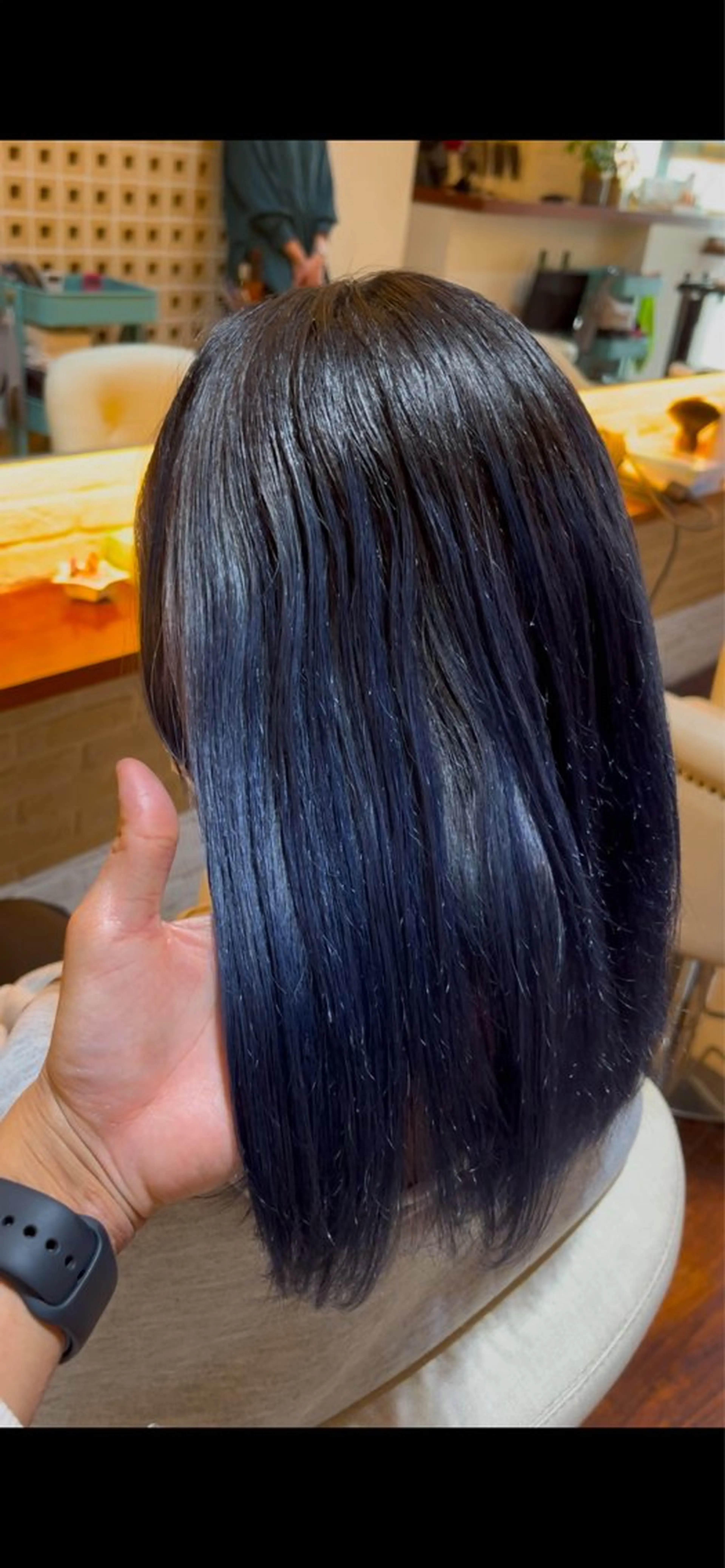 カラー ブルーカラー バイオレットカラー ヘアカラー トリートメント CoCooN TAKUMAのヘアスタイル