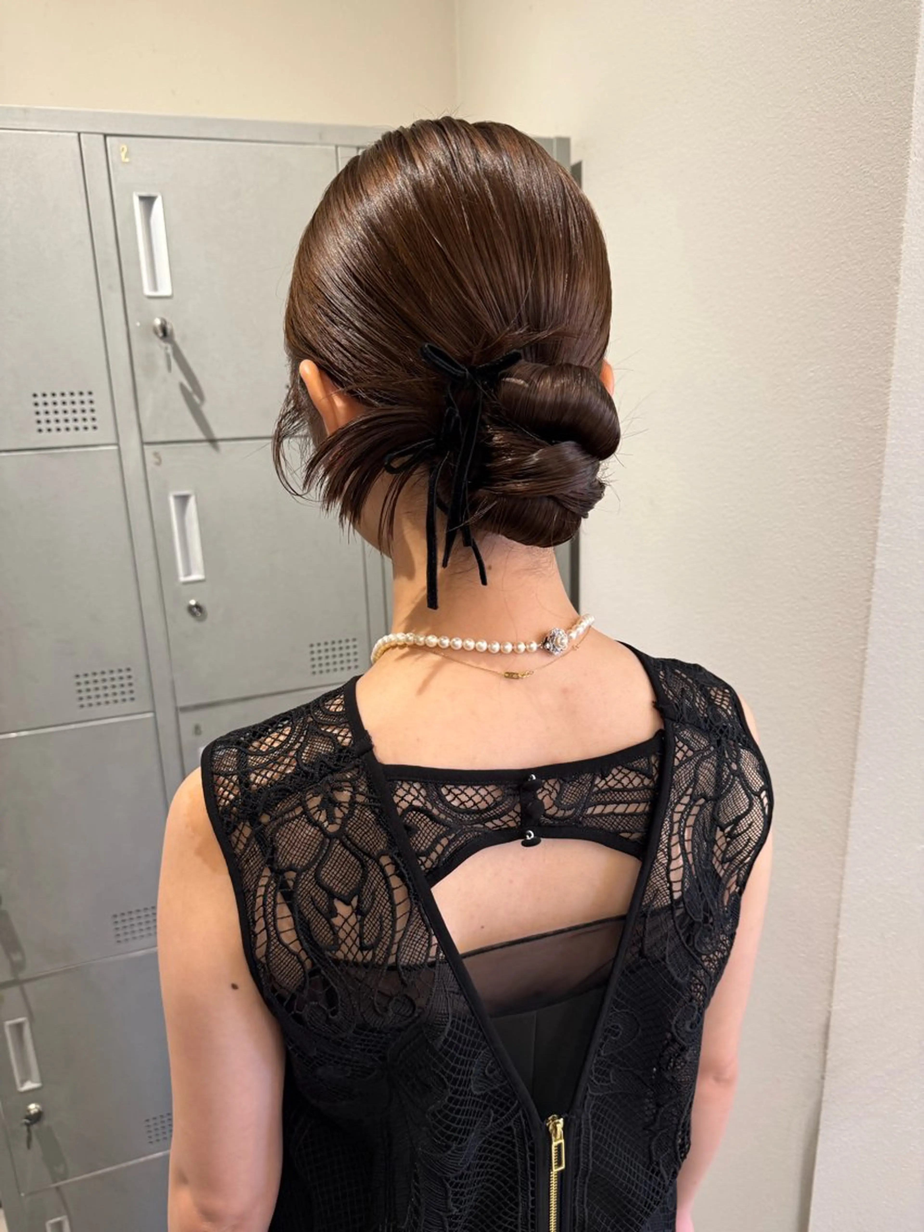 セミロング ヘアアレンジ ヘアセット ブリーチ/アレンジ 天満/chihiroのヘアスタイル