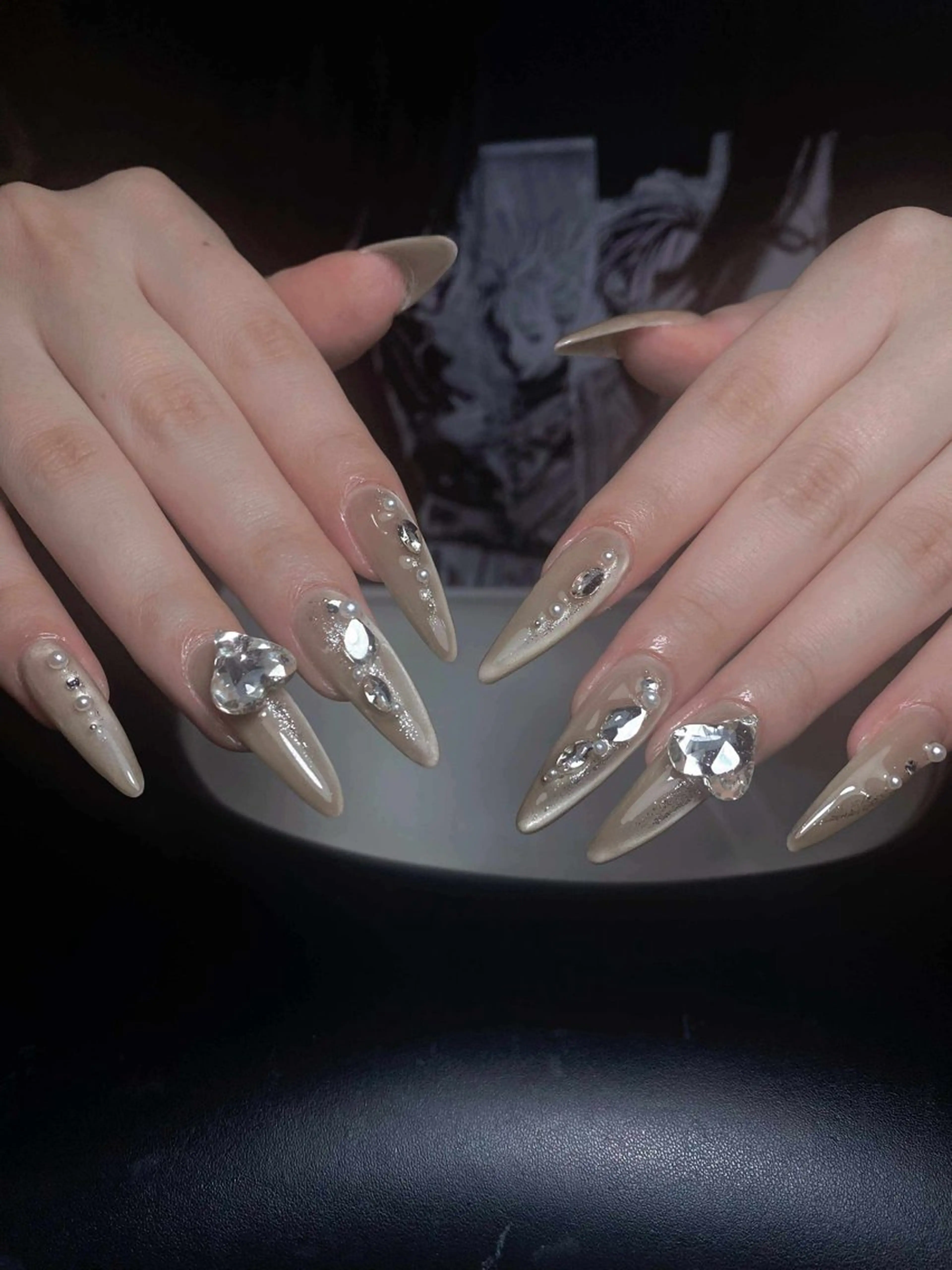 ネイル 長さ出し フレンチネイル ジェルネイル ガーリー 韓国ネイル Kawaii _Nailのネイルデザイン