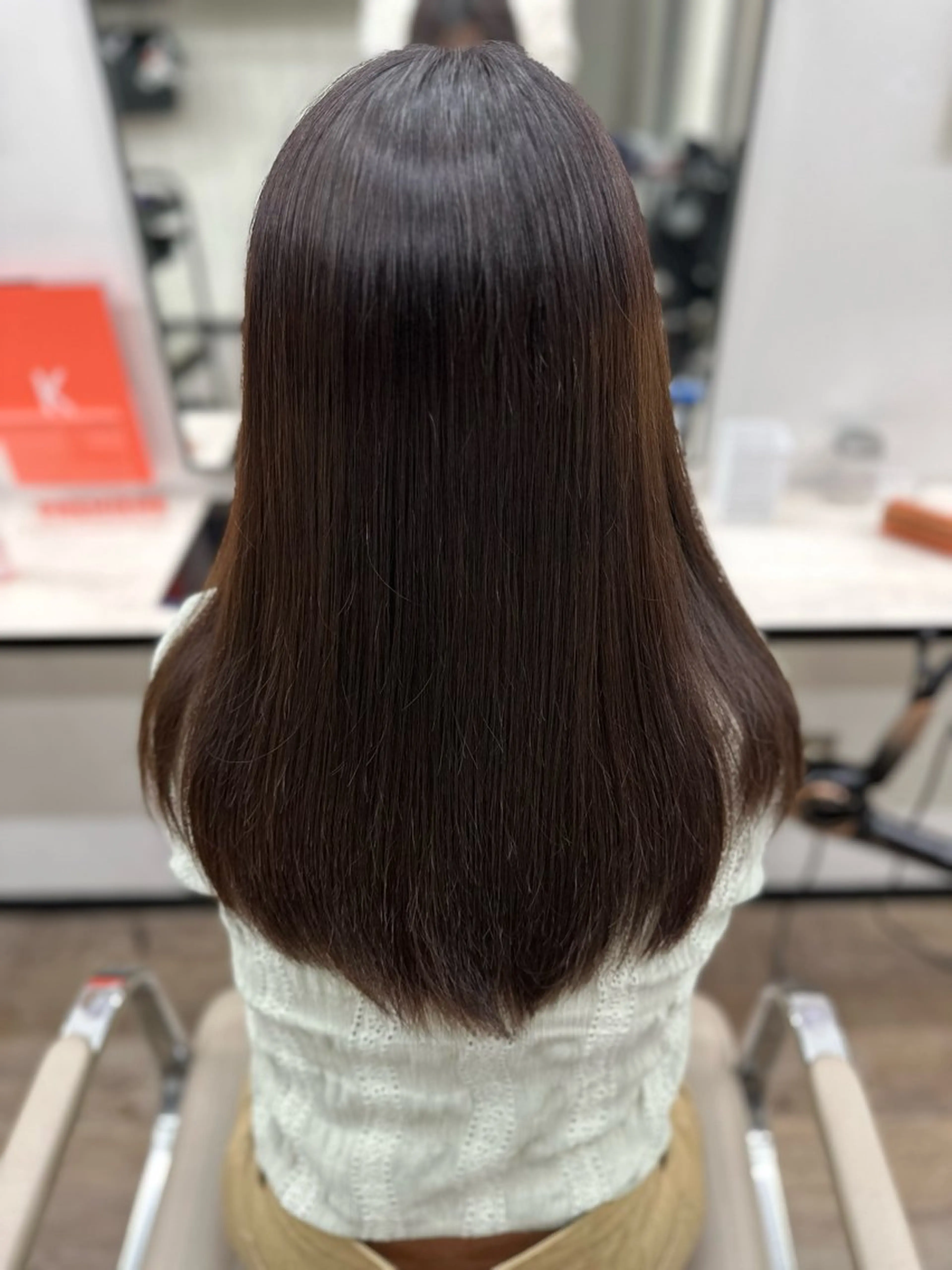 カラー ブラウンカラー ダークブラウン カット ヘアカラー ⟡.·mamiya 縮毛矯正/ヘアセットのヘアスタイル