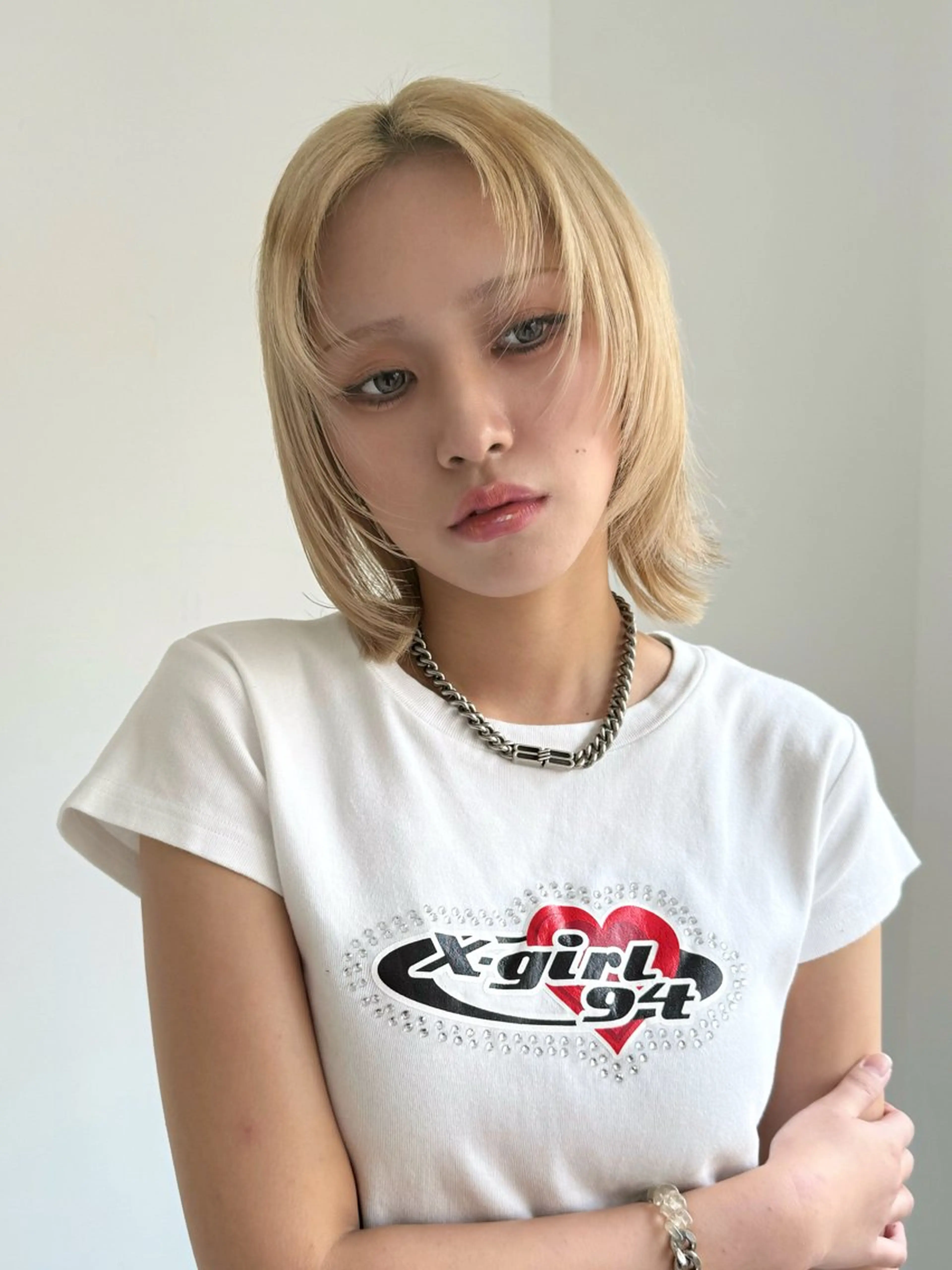 ミディアム カラー ハイトーンカラー 宮嶋 蓮のヘアスタイル