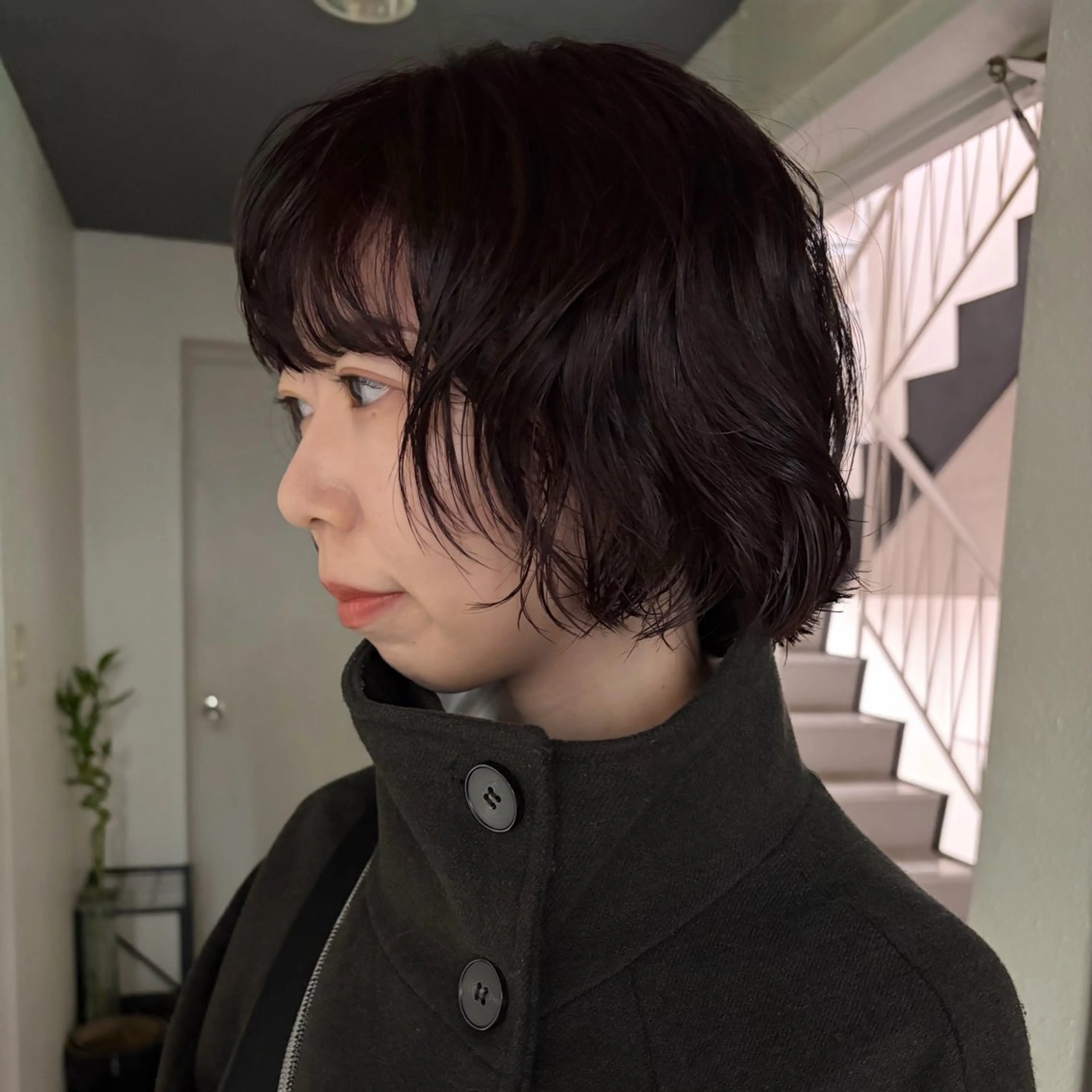 ショート カラー パーマ カット ヘアカラー パーマ トリートメント トレンドボブ /ミリヤのヘアスタイル