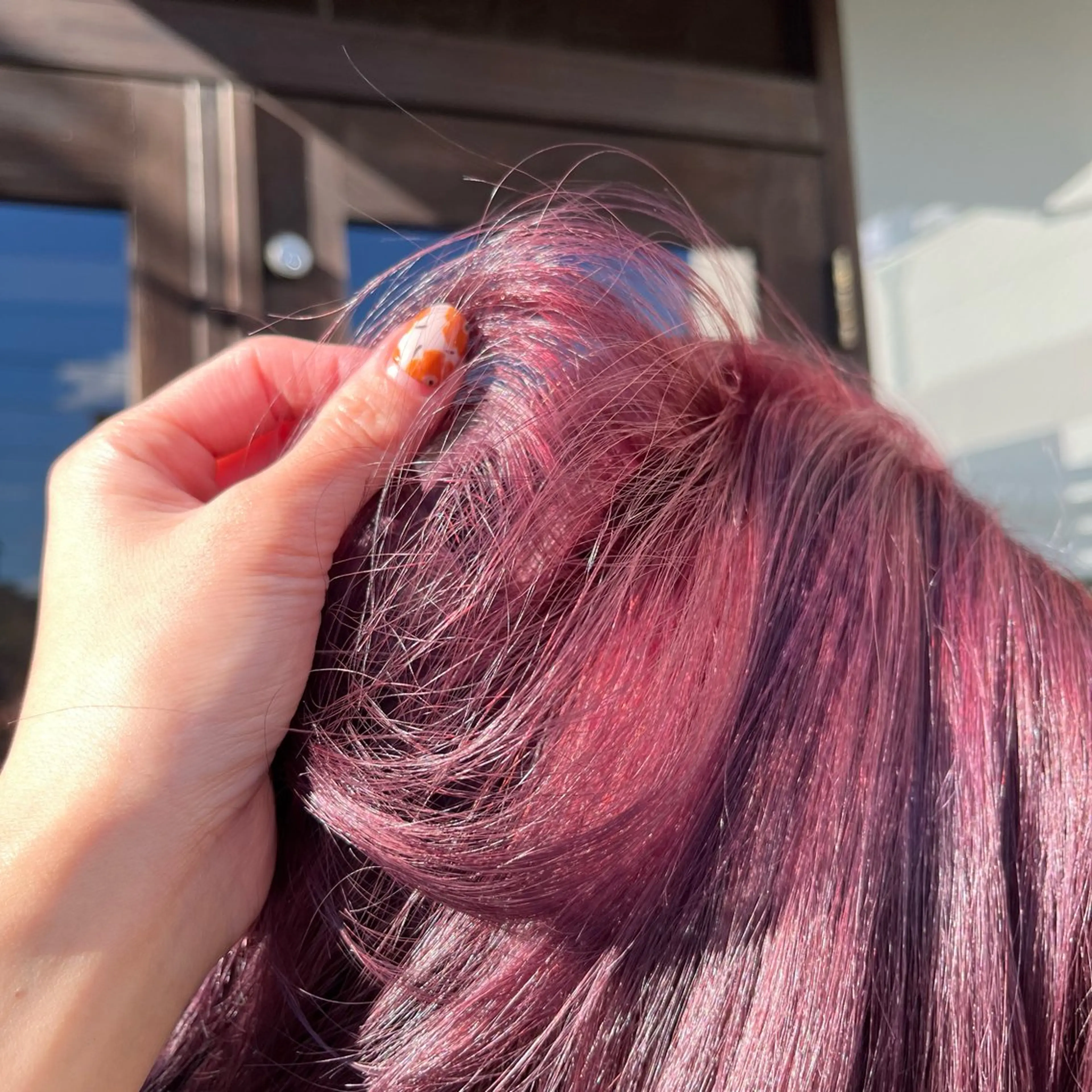 ミディアム カラー 中村 友香のヘアスタイル