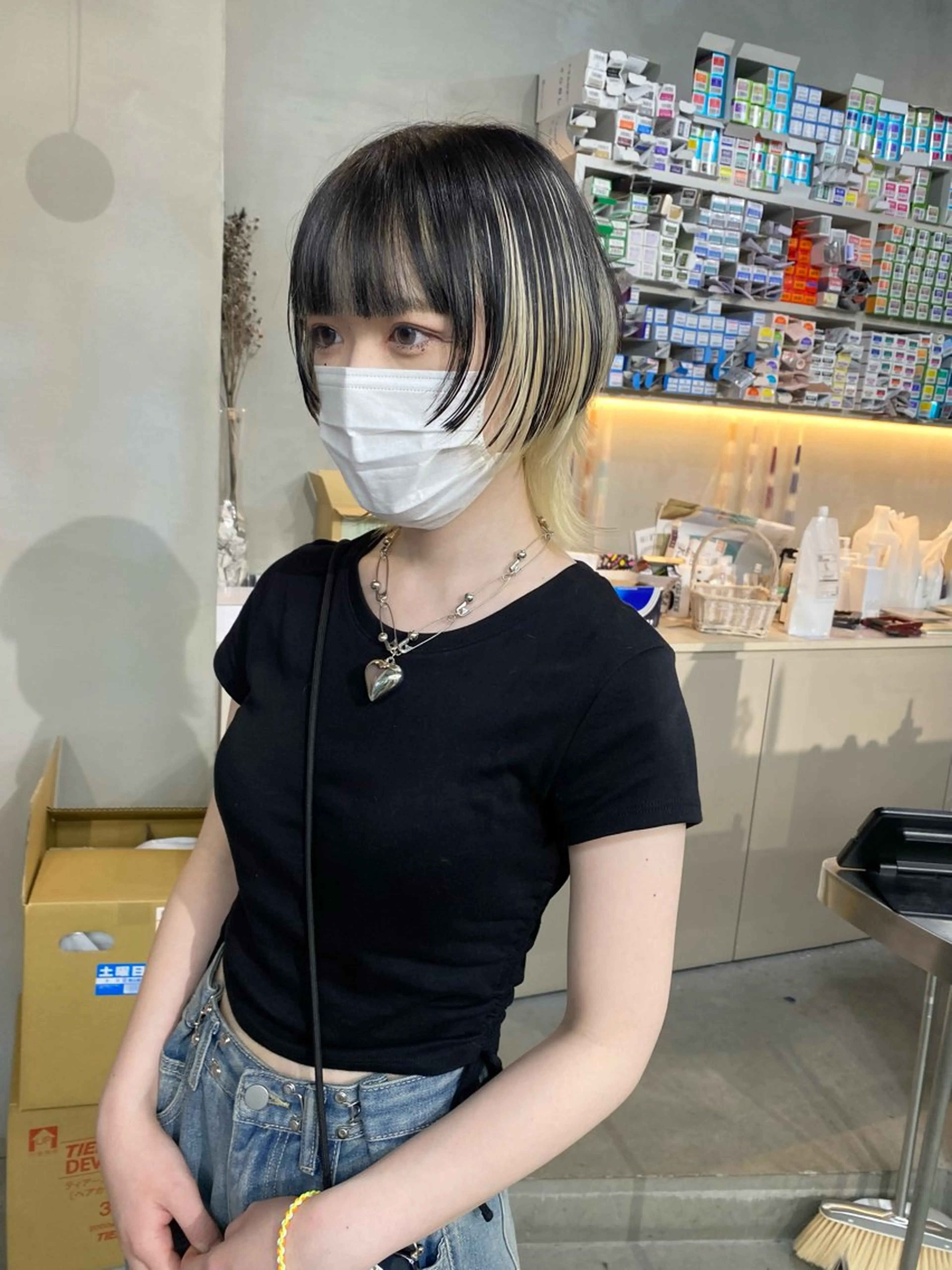 ショート カラー ヘアカラー 前橋 姫奈のヘアスタイル