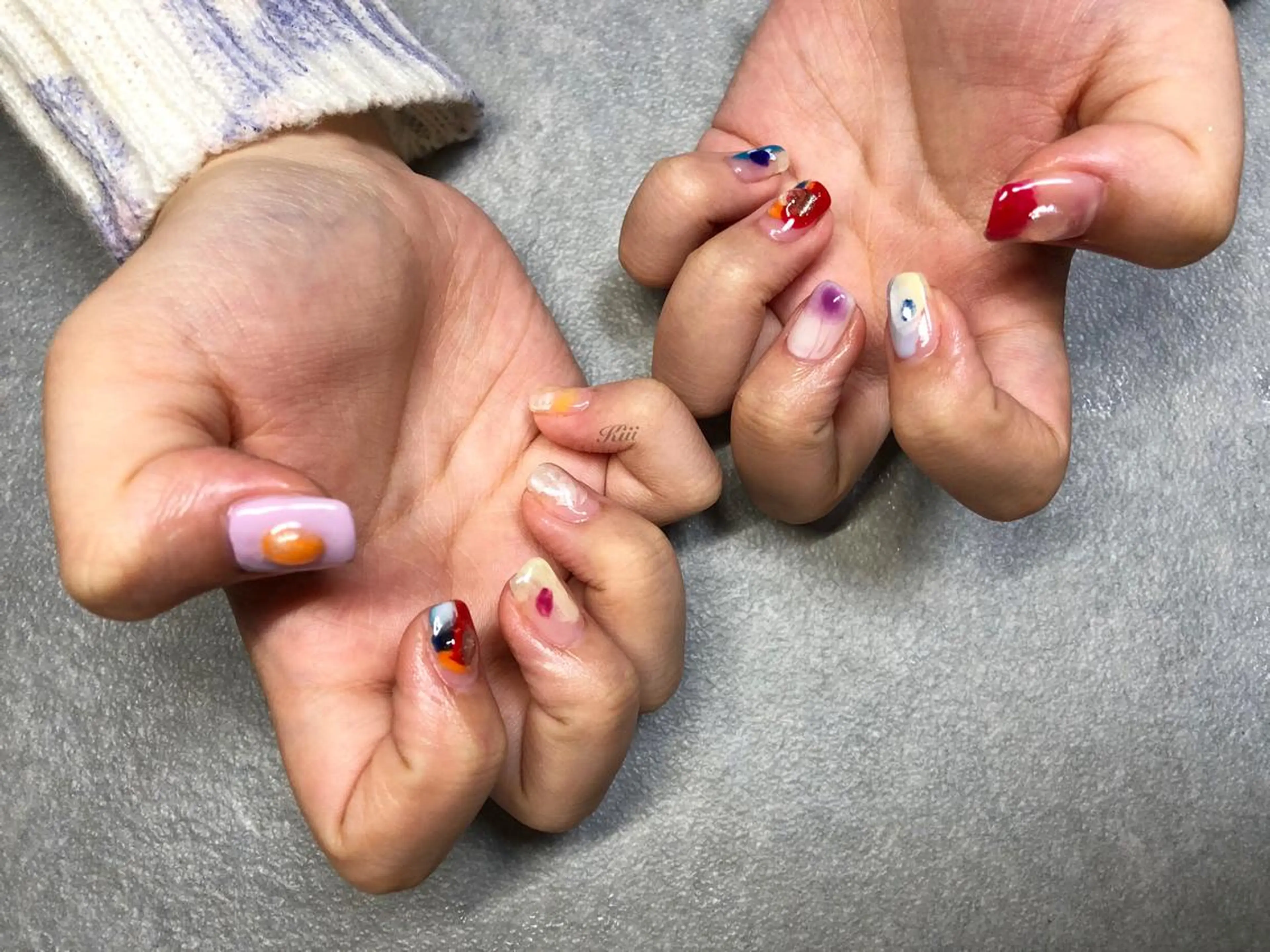 ネイル ハンドネイル フットネイル kiii.__ ✴︎*のネイルデザイン