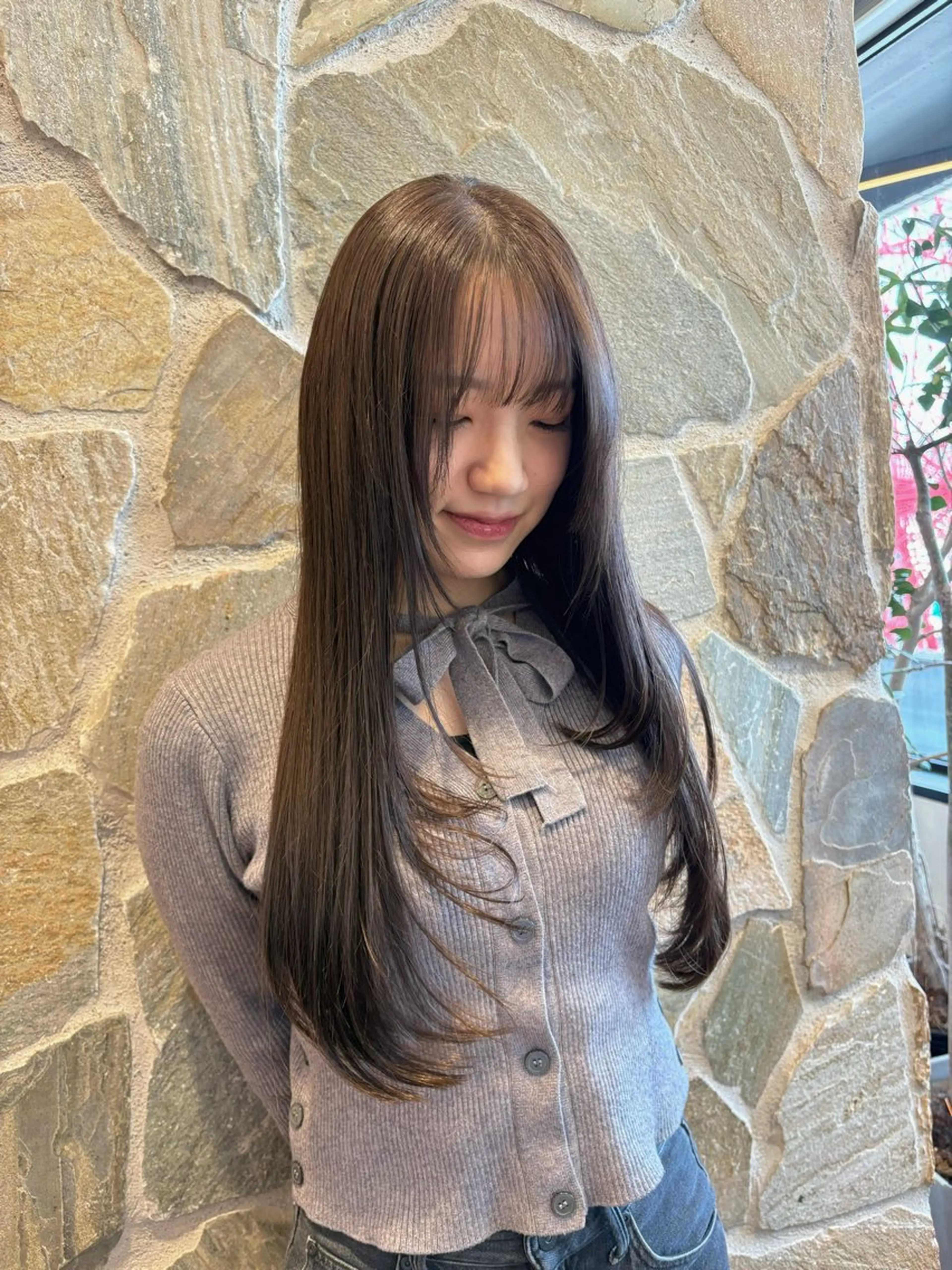 カット（モデル様）+ワンカラー + Aujua 最高級 treatment 💫の写真