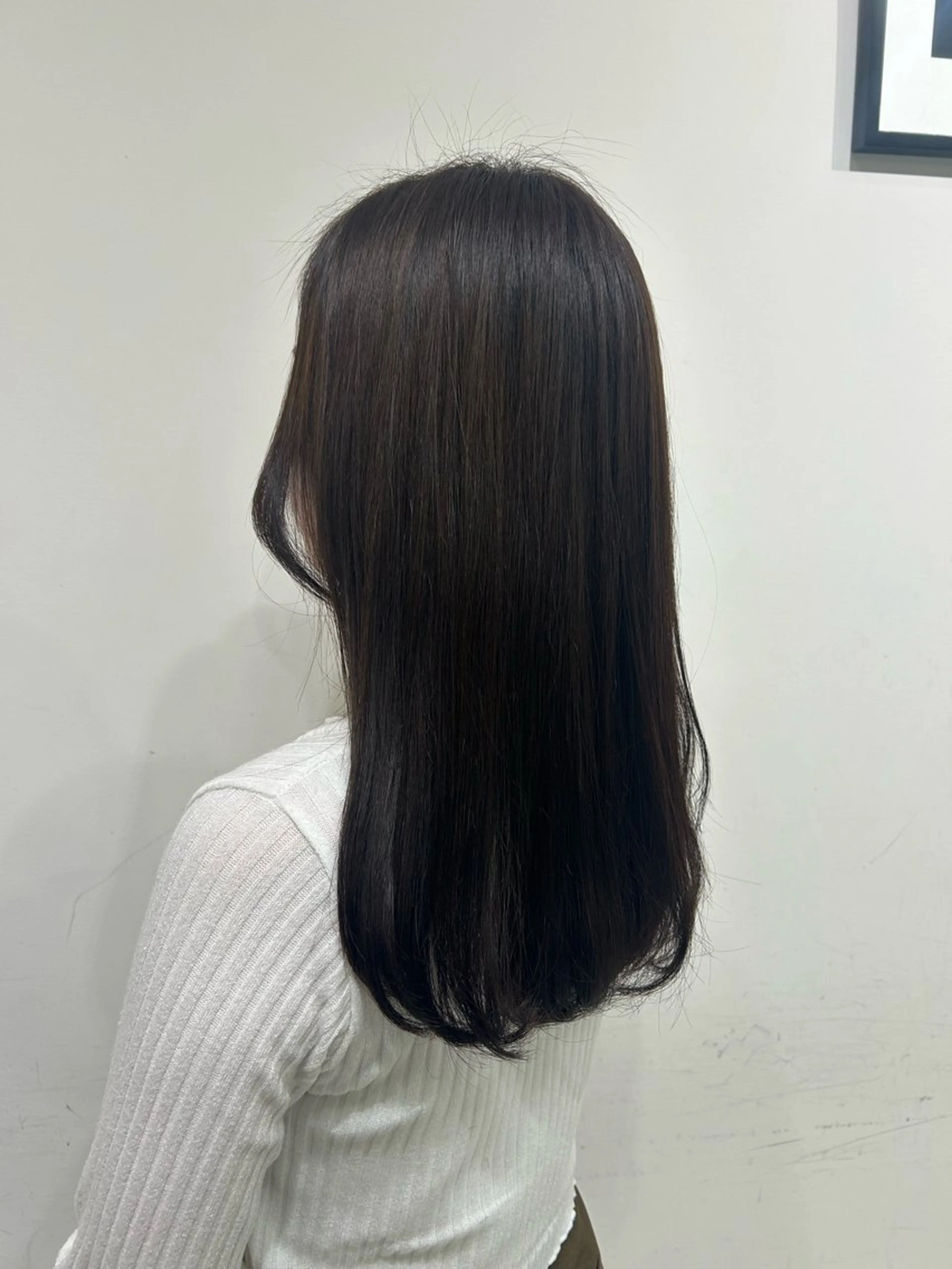 セミロング 縮毛矯正 🫧透明感カラー/ 青山瑞季🫧のヘアスタイル