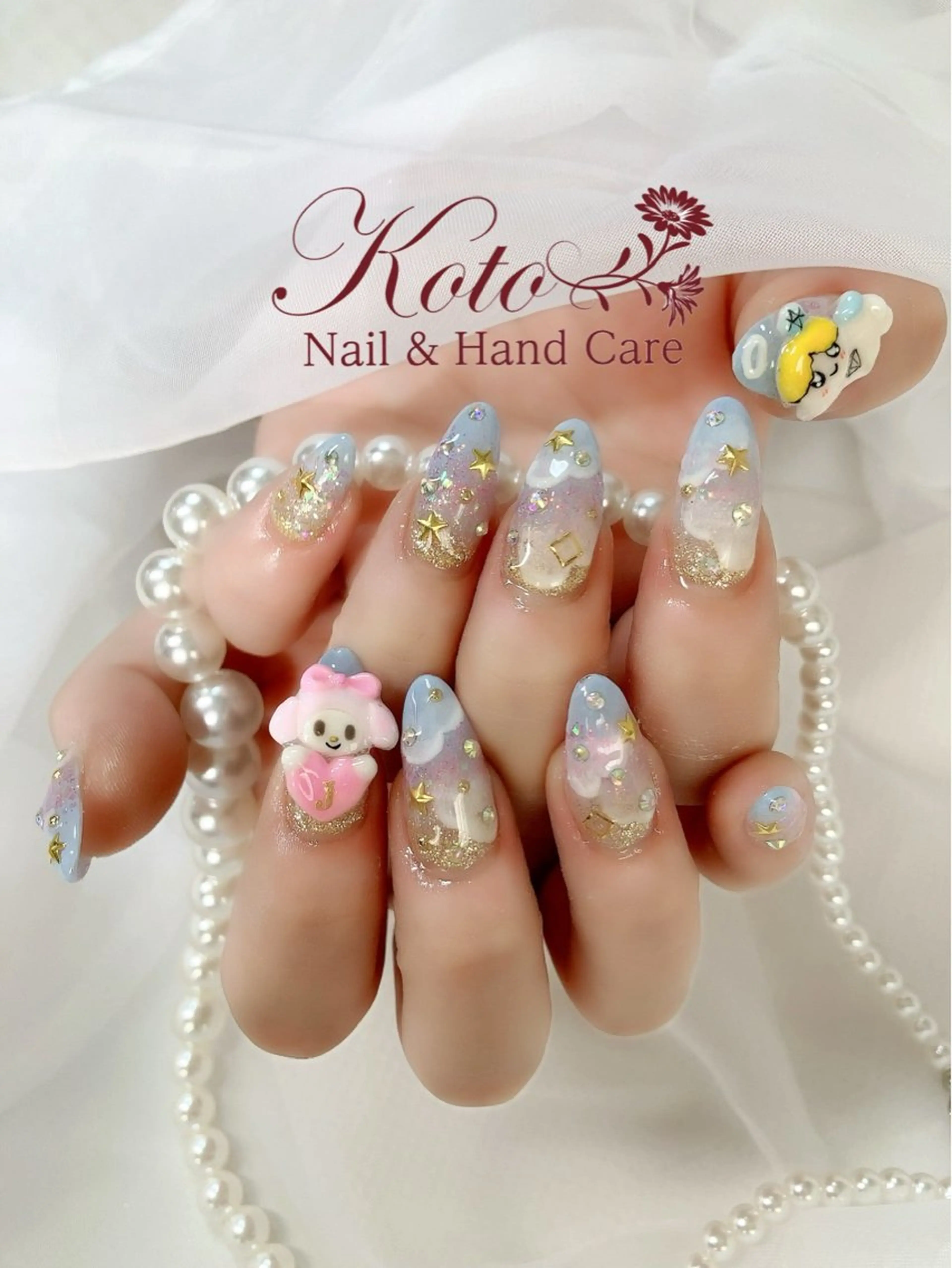ネイル 長さ出し ジェルネイル 持ち込み ニュアンスネイル 赤色 ハンドネイル Nail Salon KOTOのネイルデザイン