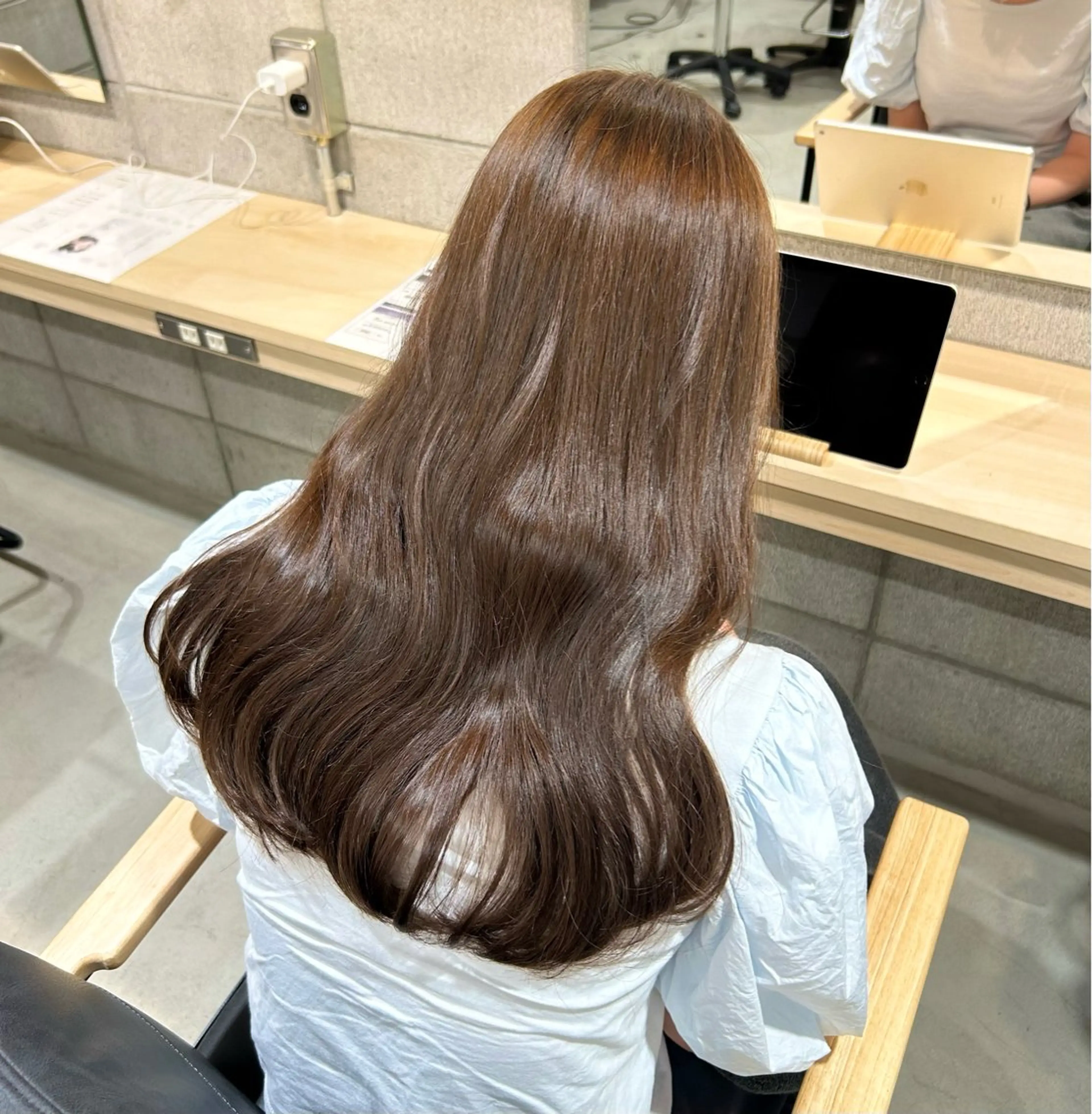 ロング カラー 透明感カラー/ 顔周りcut♡シホのヘアスタイル