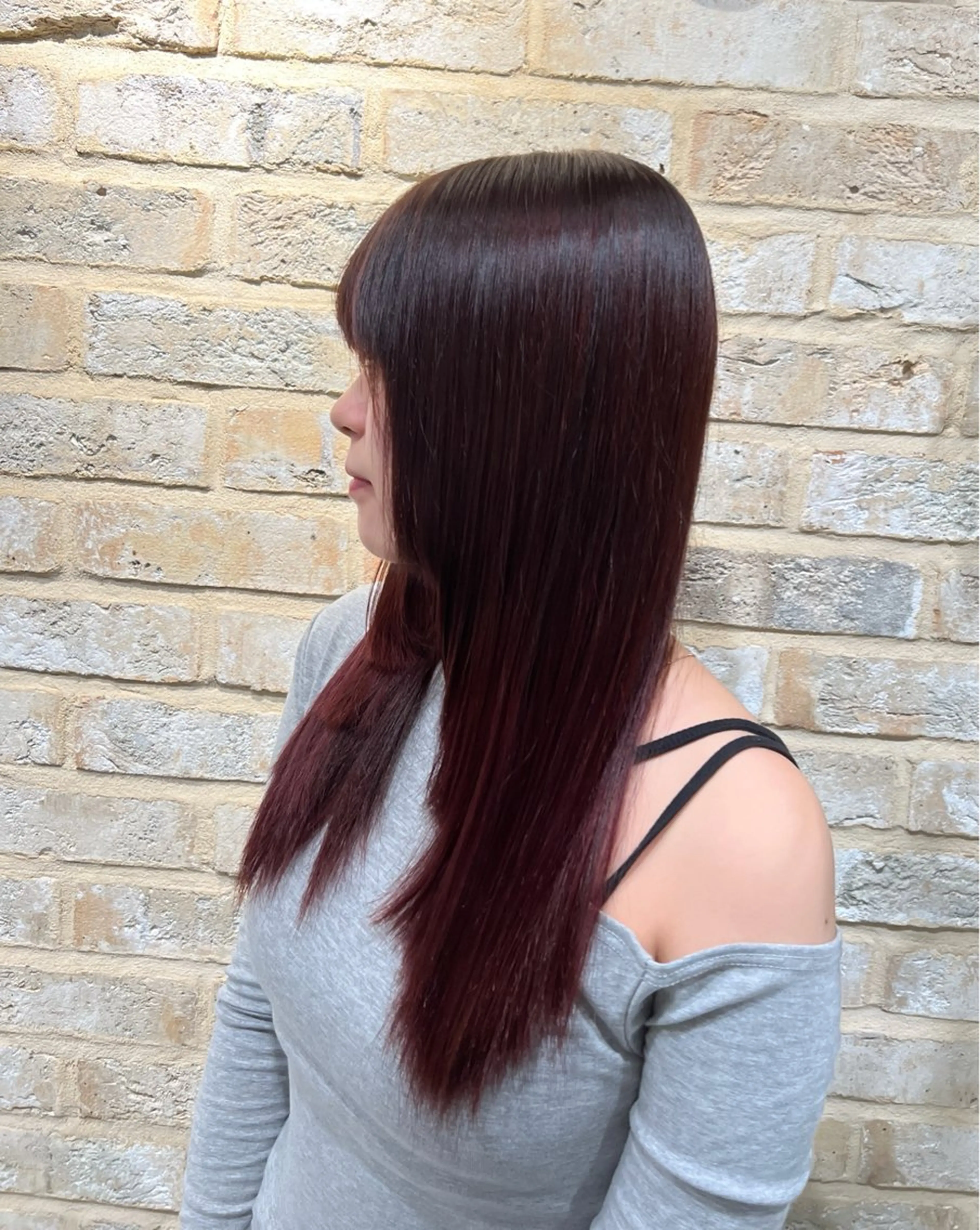 ロング カラー 和夢/メンズカット/ パーマ/ハイトーンのヘアスタイル