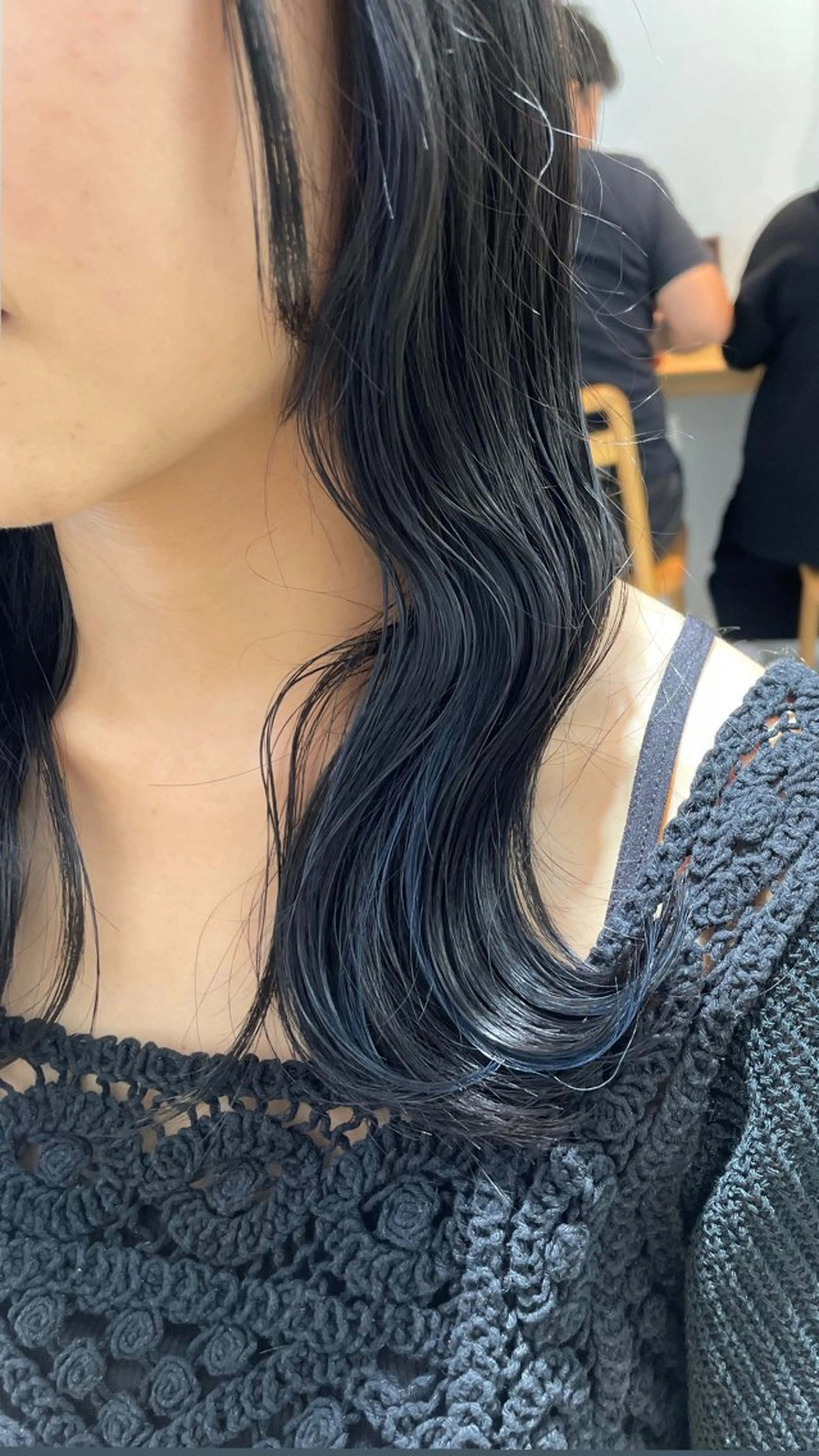 ミディアム カラー ブリーチ イヤリングカラー ヘアカラー 福田千尋/インナー カラー/縮毛矯正のヘアスタイル