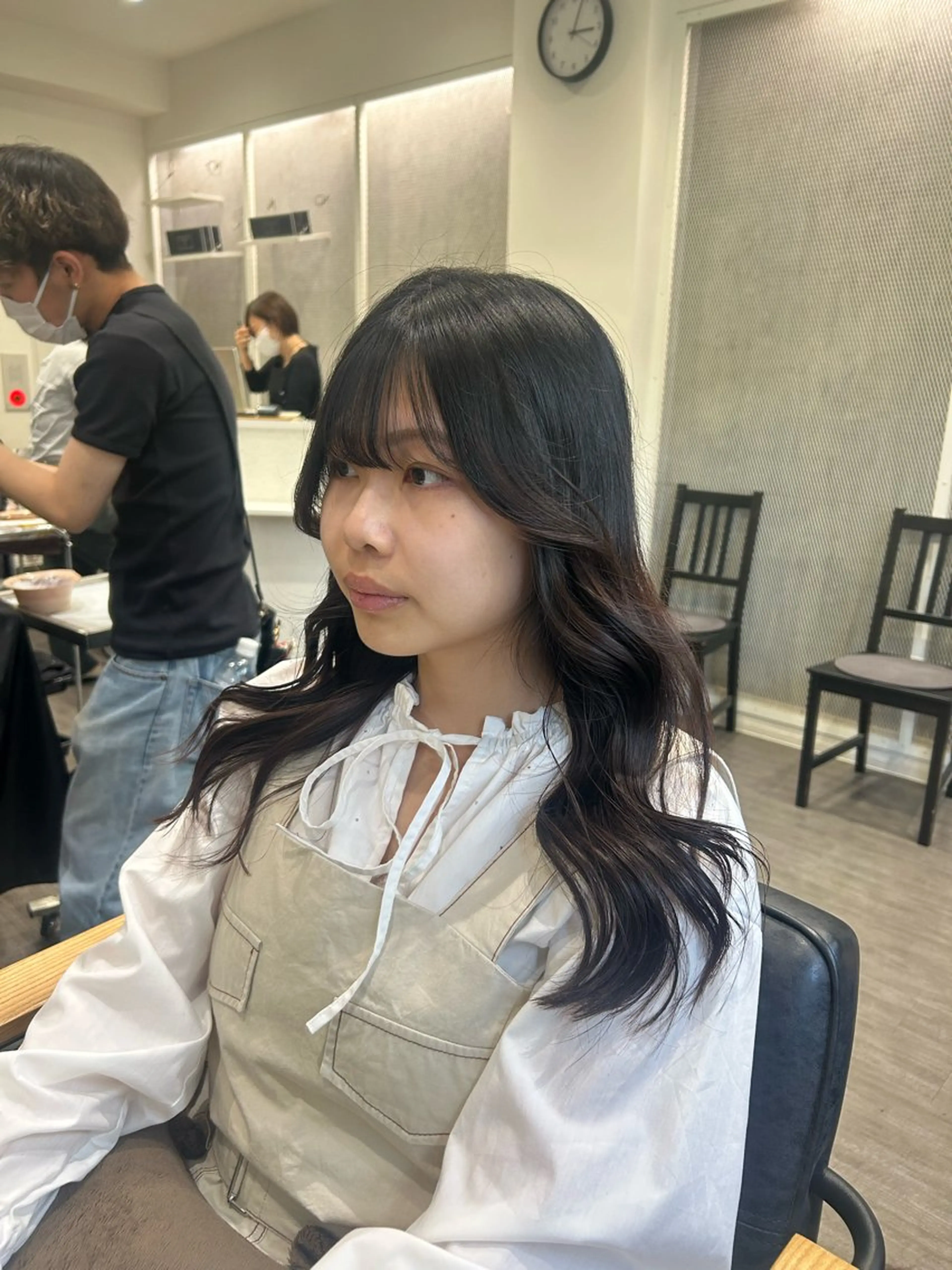 ロング ヘアアレンジ くびれヘア 韓国風ヘア くびれレイヤー レイヤーカット カット cocotte 💟草間紫音💟のヘアスタイル