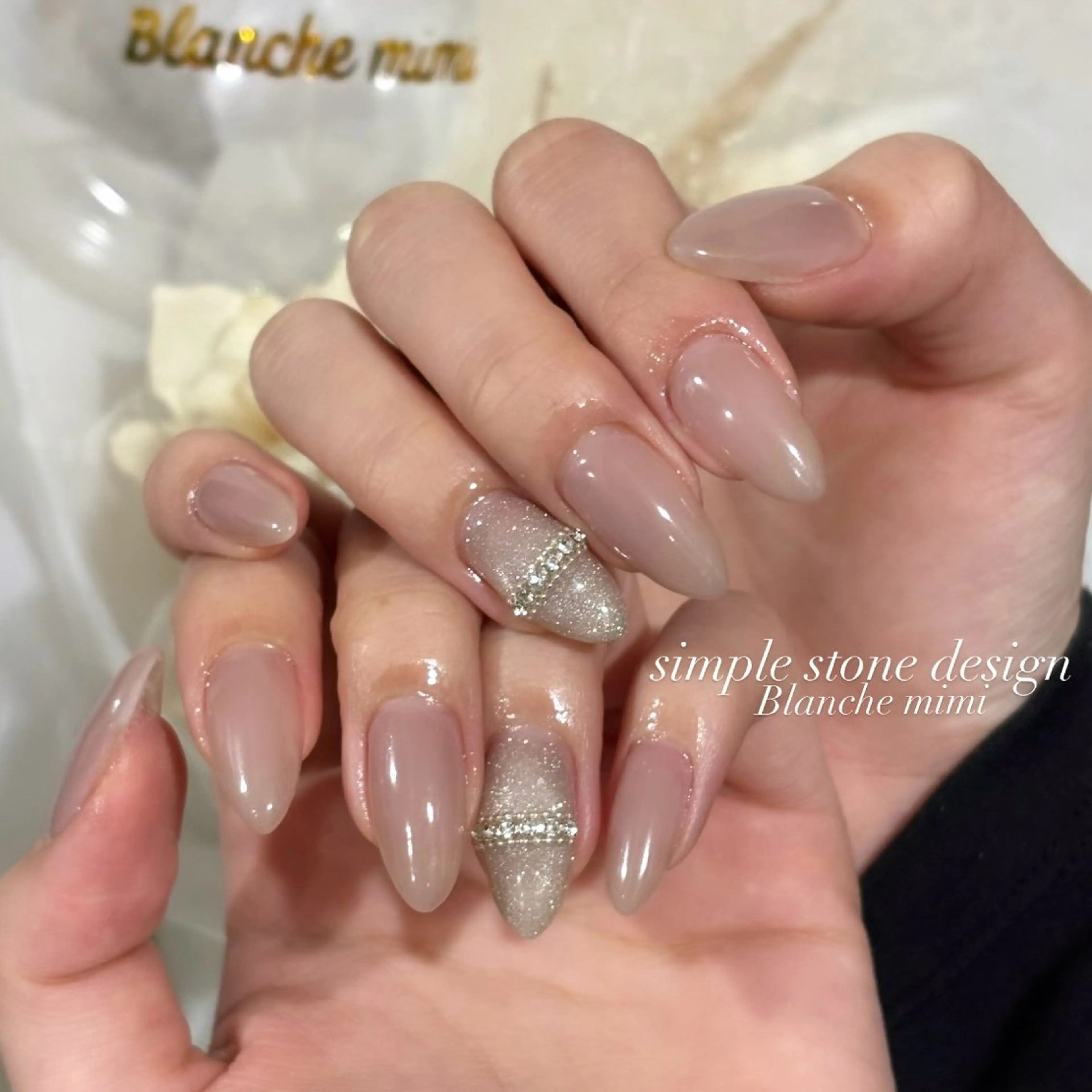 ネイル ハンドネイル Blanche mimi.u_aのネイルデザイン