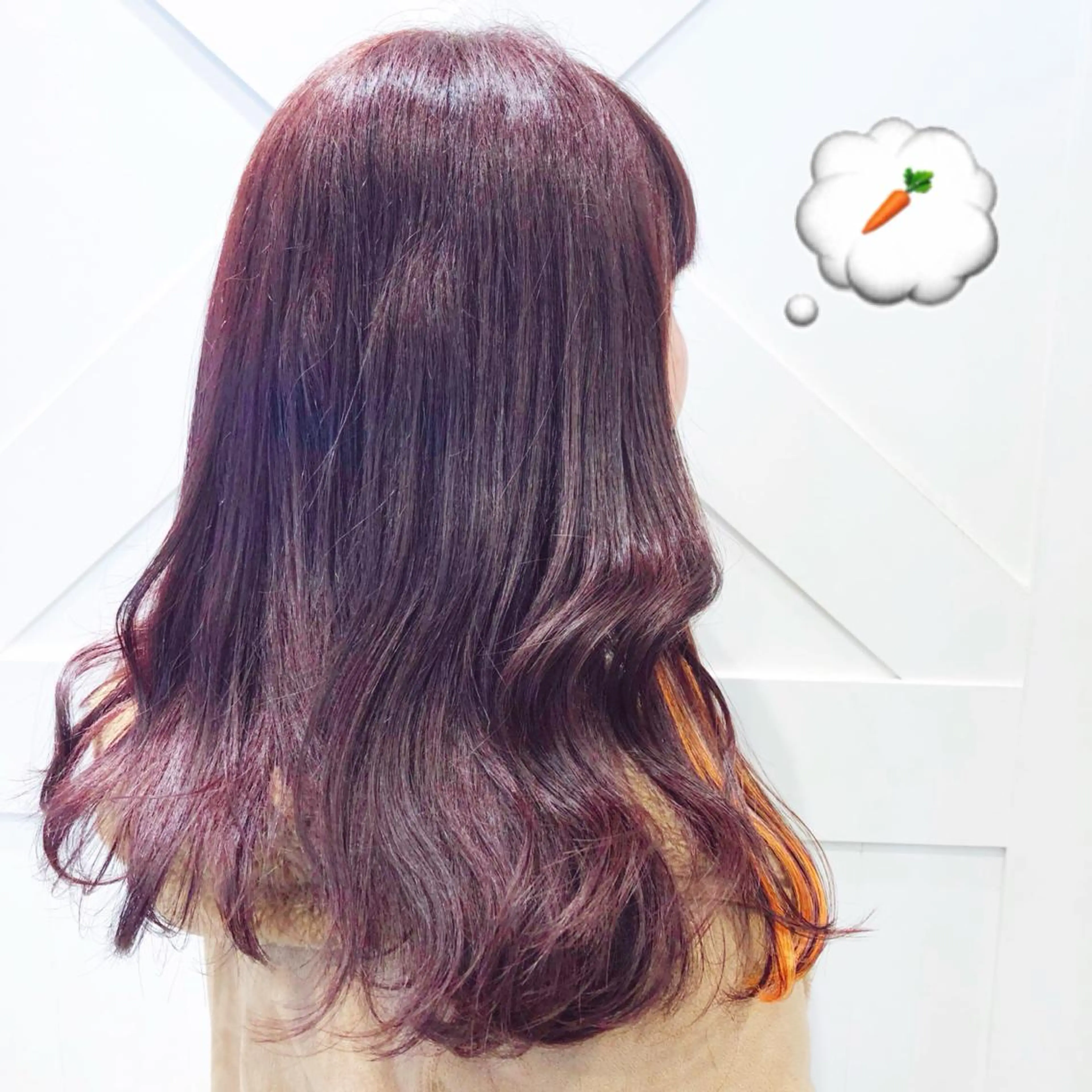 ロング カラー 黒髪 ヘアカラー 🌺ウルフカット職人 新垣渚🐺のヘアスタイル