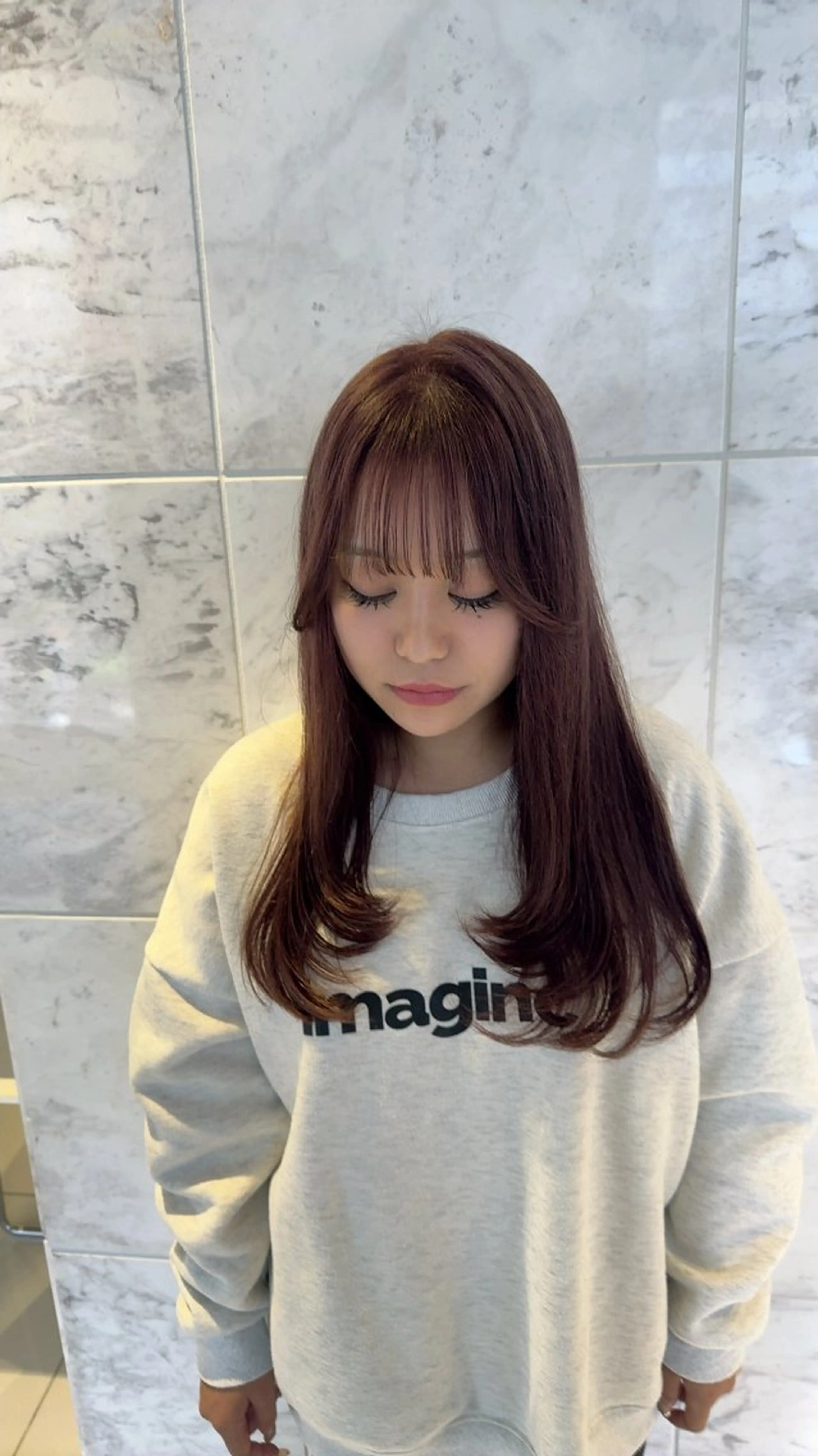 ロング レイヤーカット トリートメント Bonheur銀座 / Rin🤍のヘアスタイル